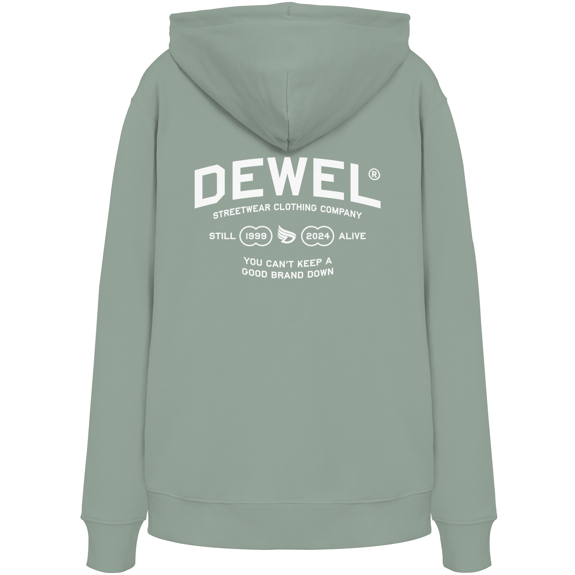 dwl. TM (white) - Organic Hoodie