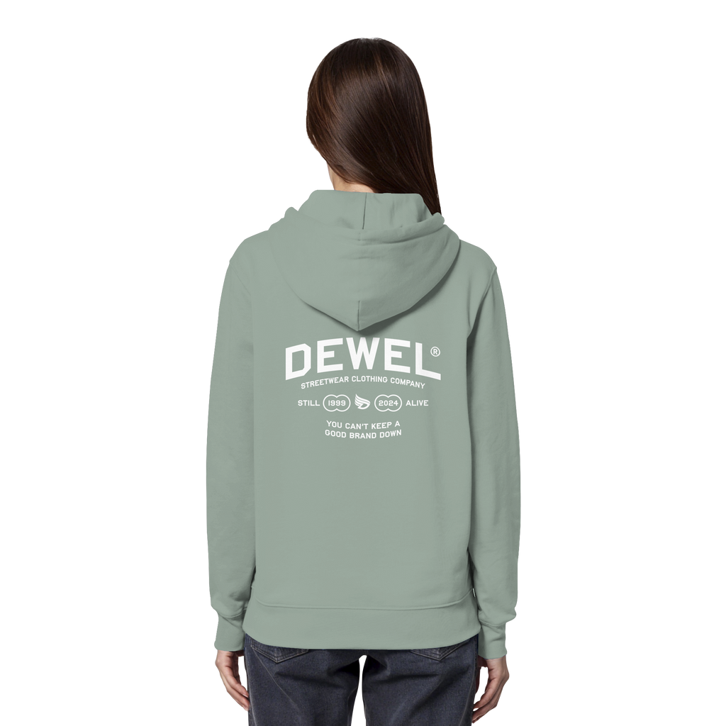 dwl. TM (white) - Organic Hoodie