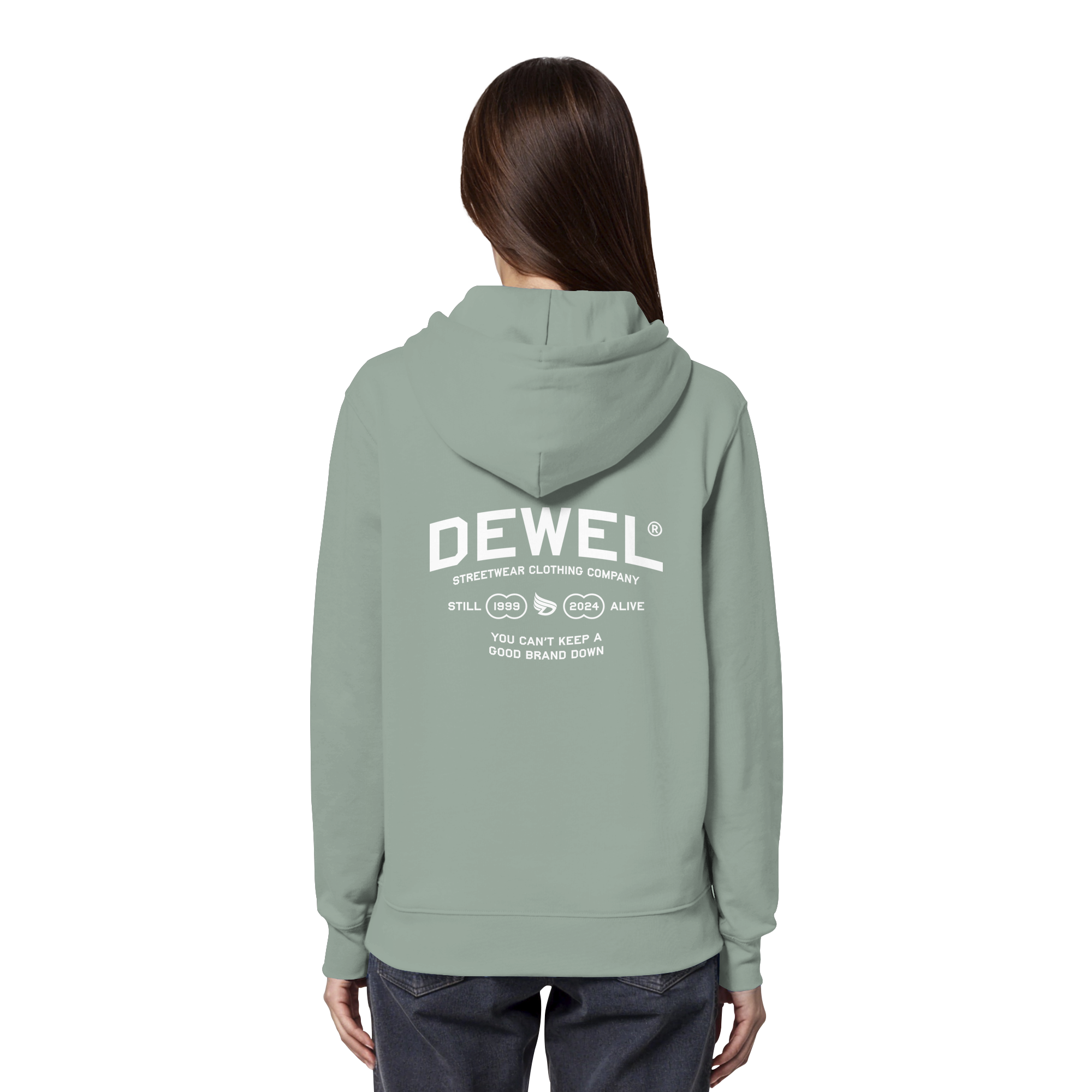 dwl. TM (white) - Organic Hoodie