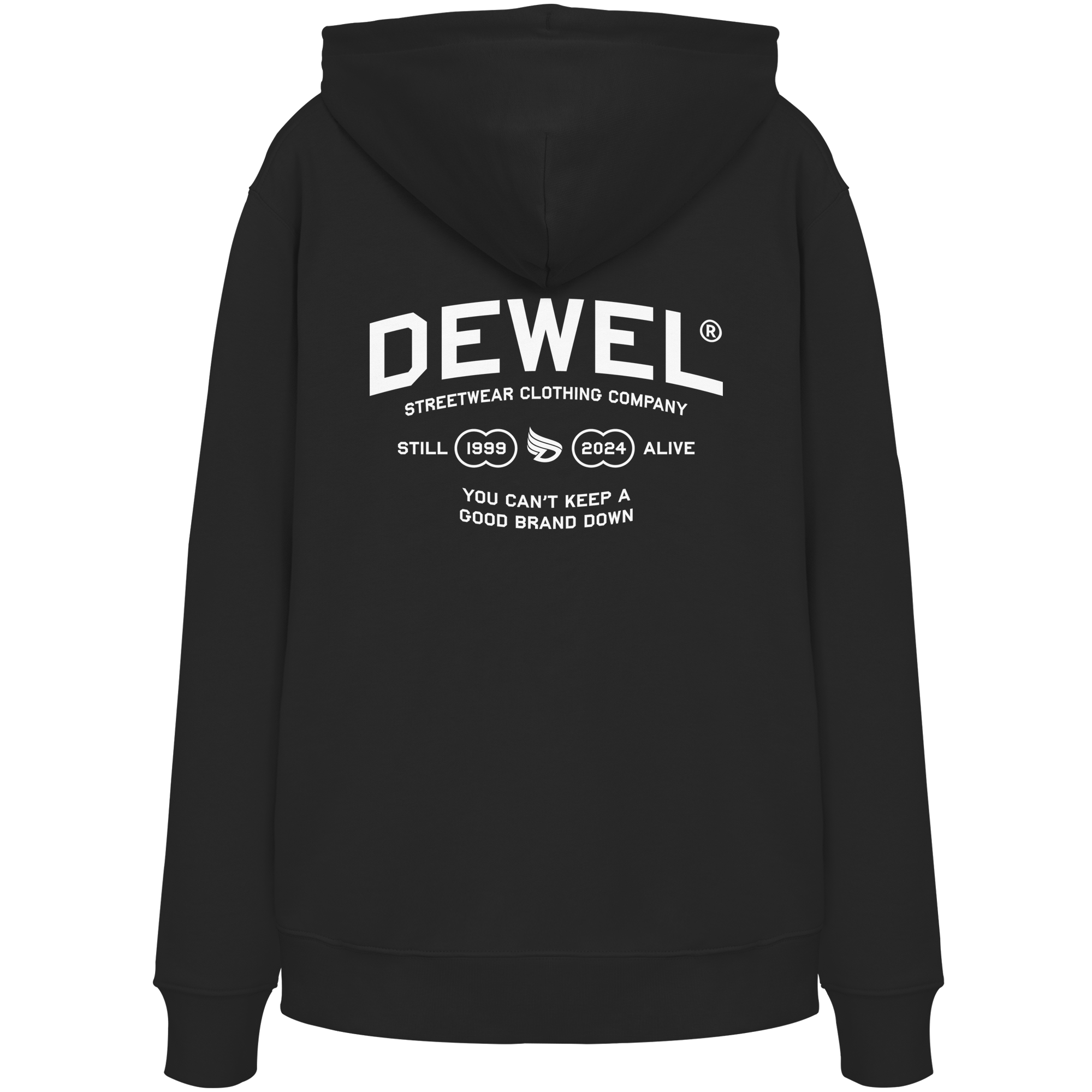 dwl. TM (white) - Organic Hoodie