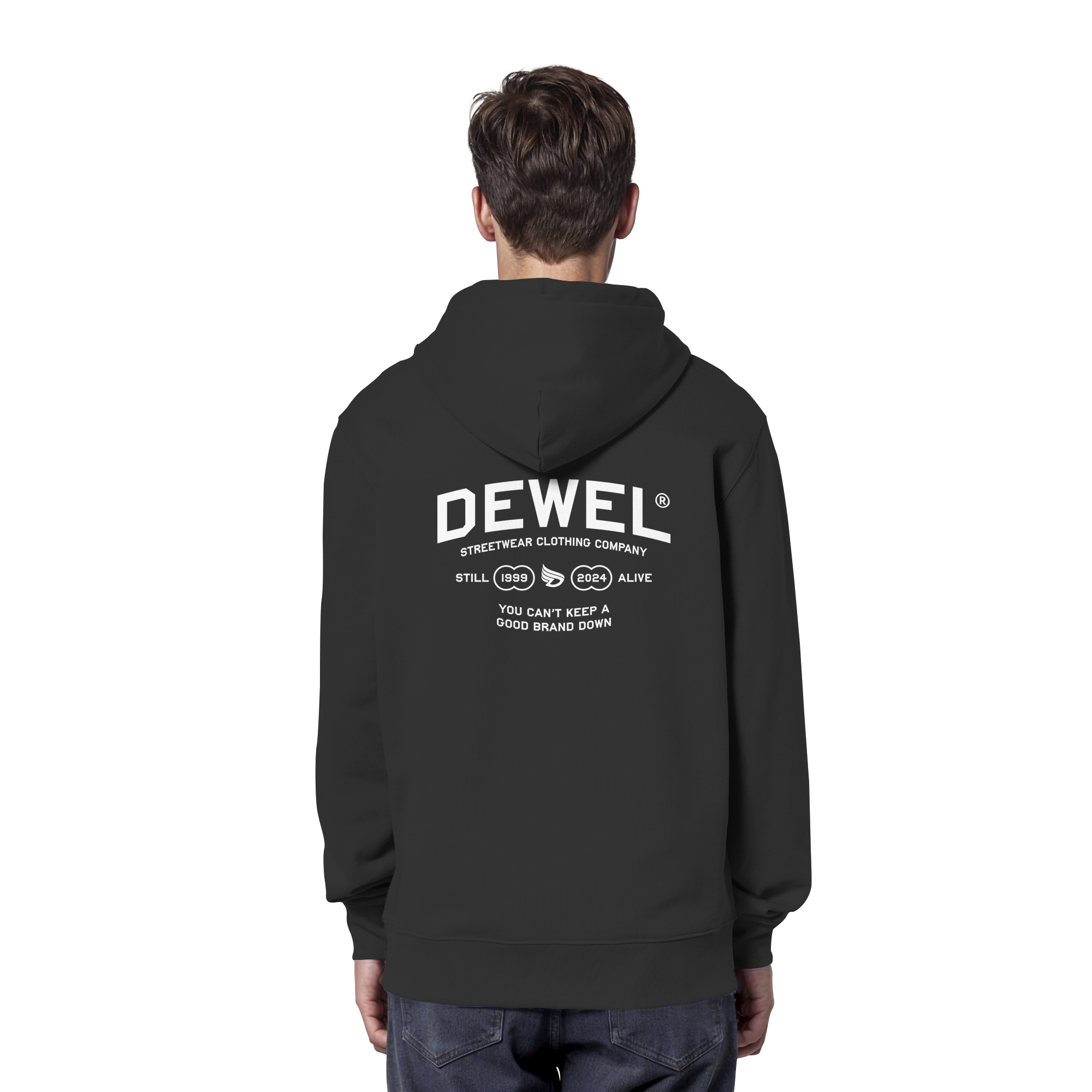 dwl. TM (white) - Organic Hoodie