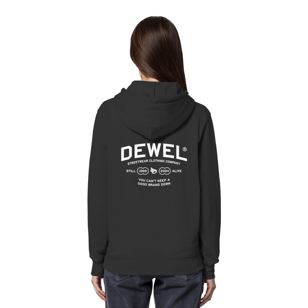 dwl. TM (white) - Organic Hoodie