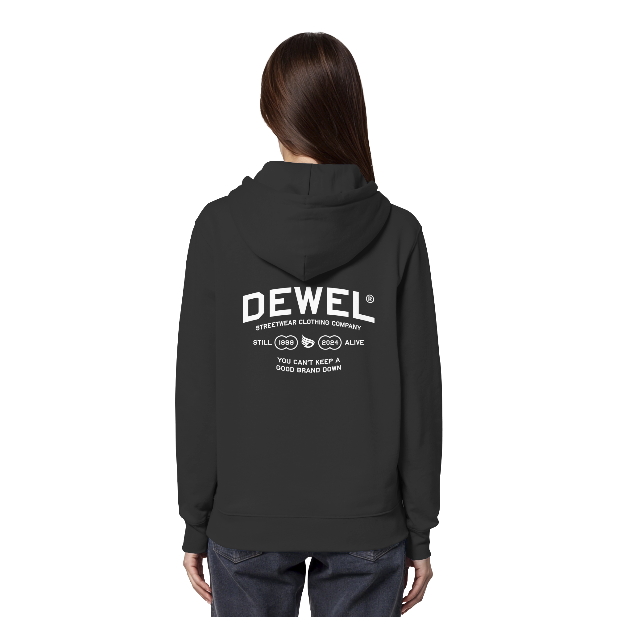 dwl. TM (white) - Organic Hoodie
