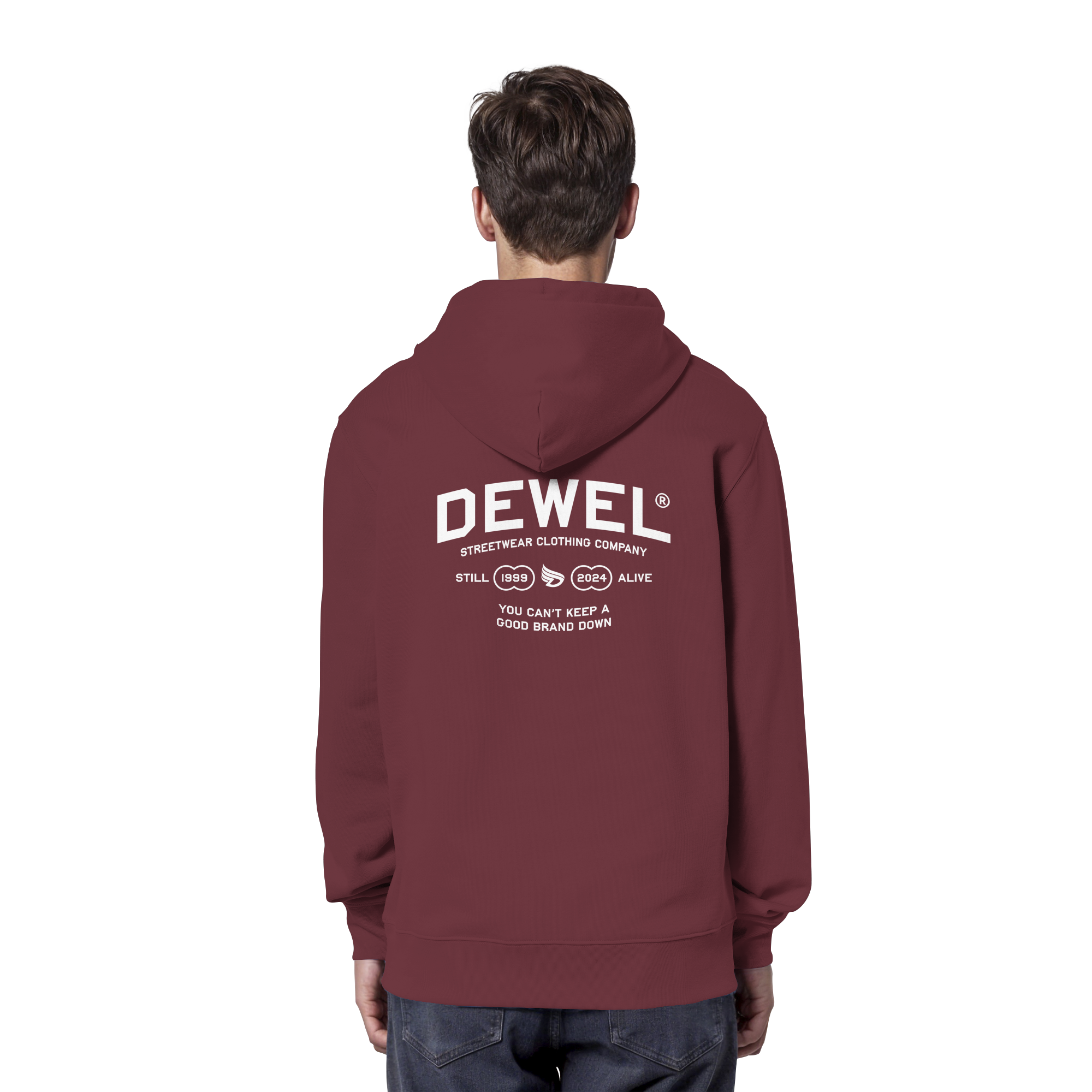 dwl. TM (white) - Organic Hoodie