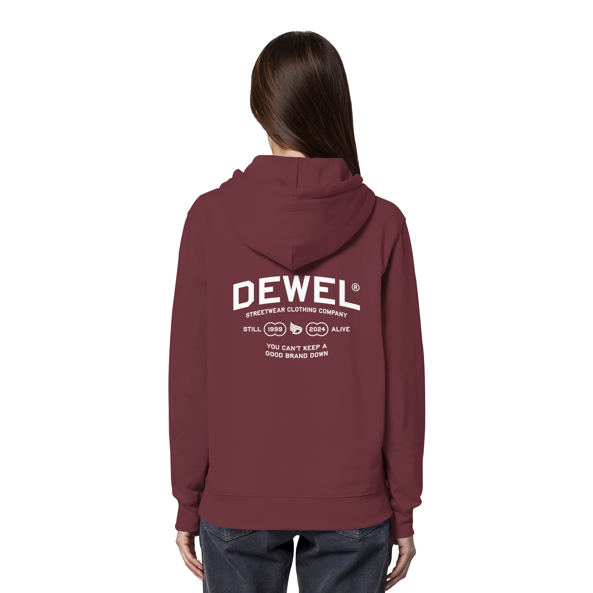 dwl. TM (white) - Organic Hoodie