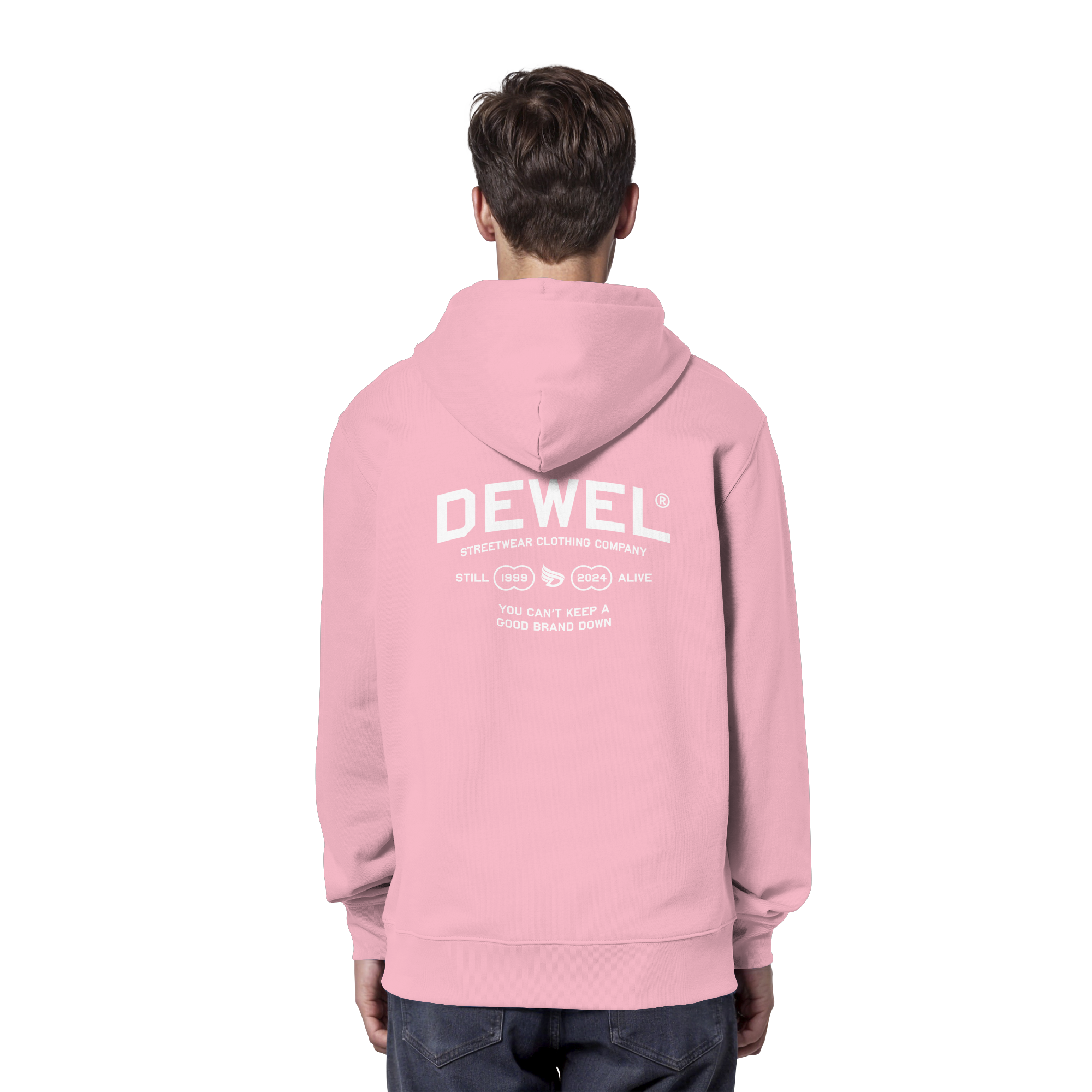 dwl. TM (white) - Organic Hoodie
