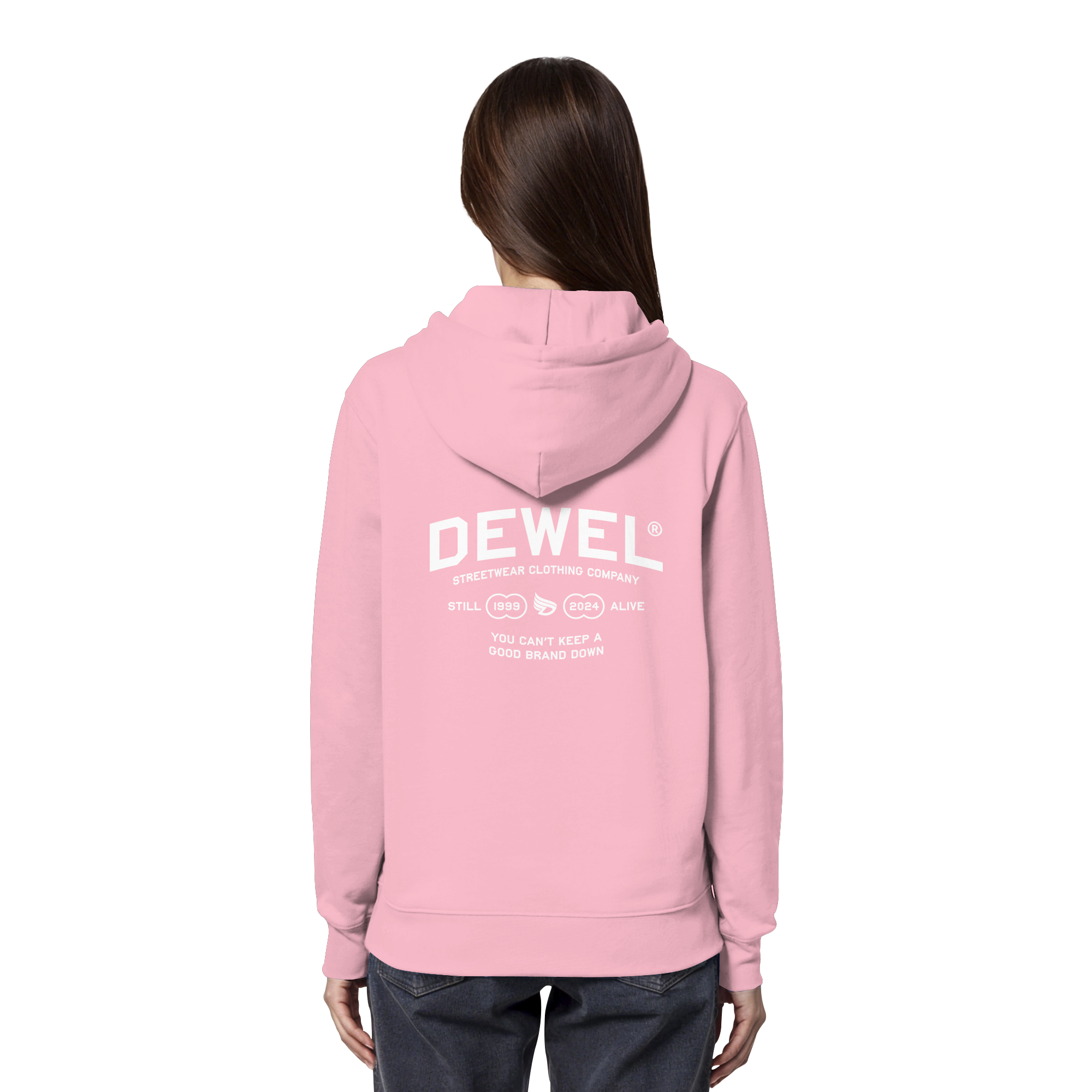 dwl. TM (white) - Organic Hoodie