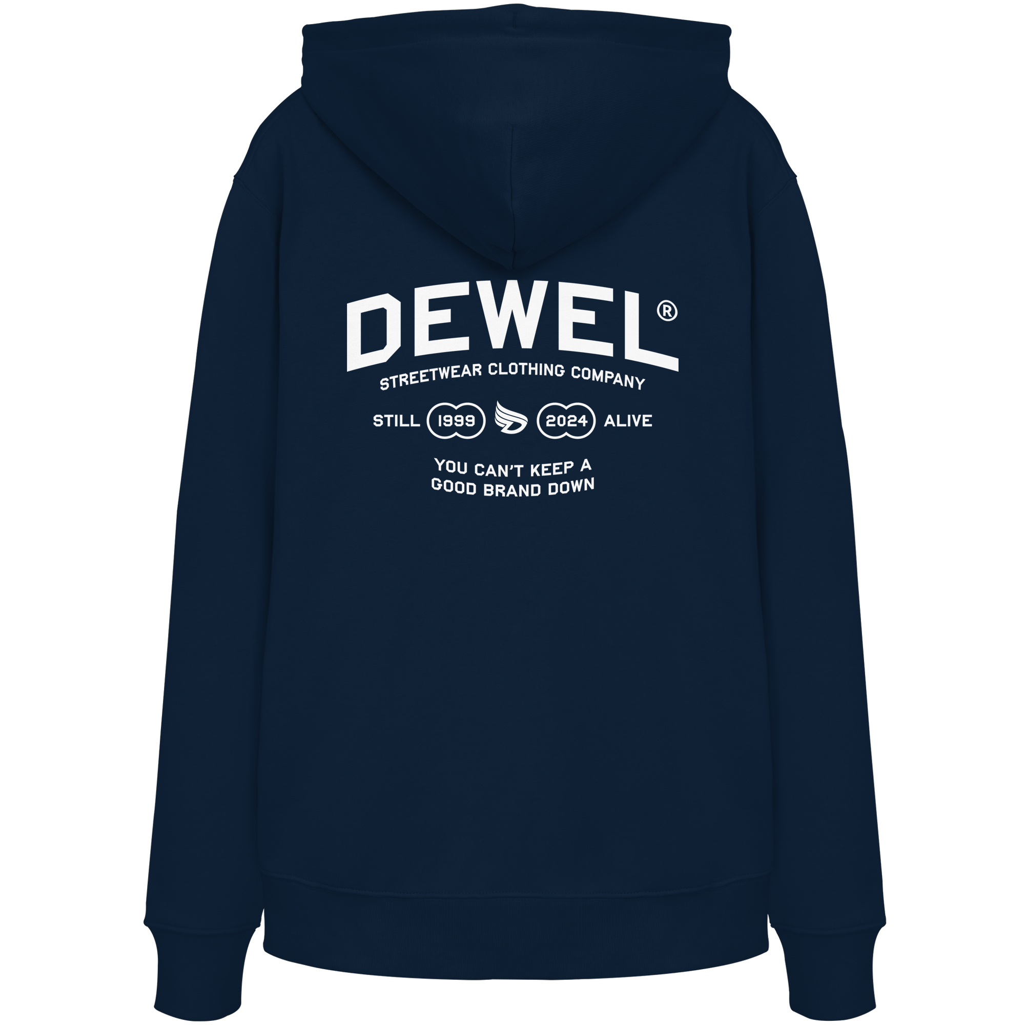 dwl. TM (white) - Organic Hoodie