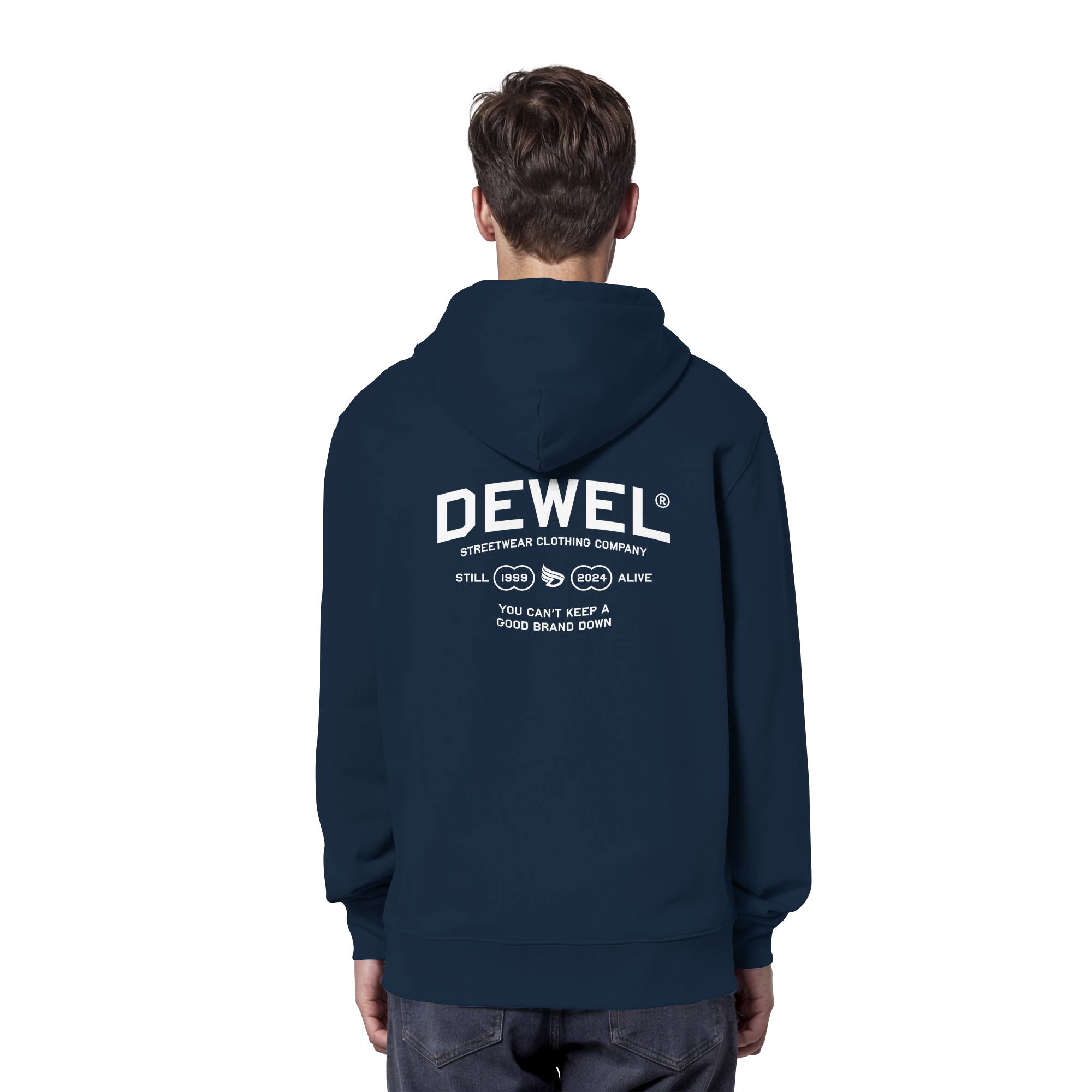 dwl. TM (white) - Organic Hoodie