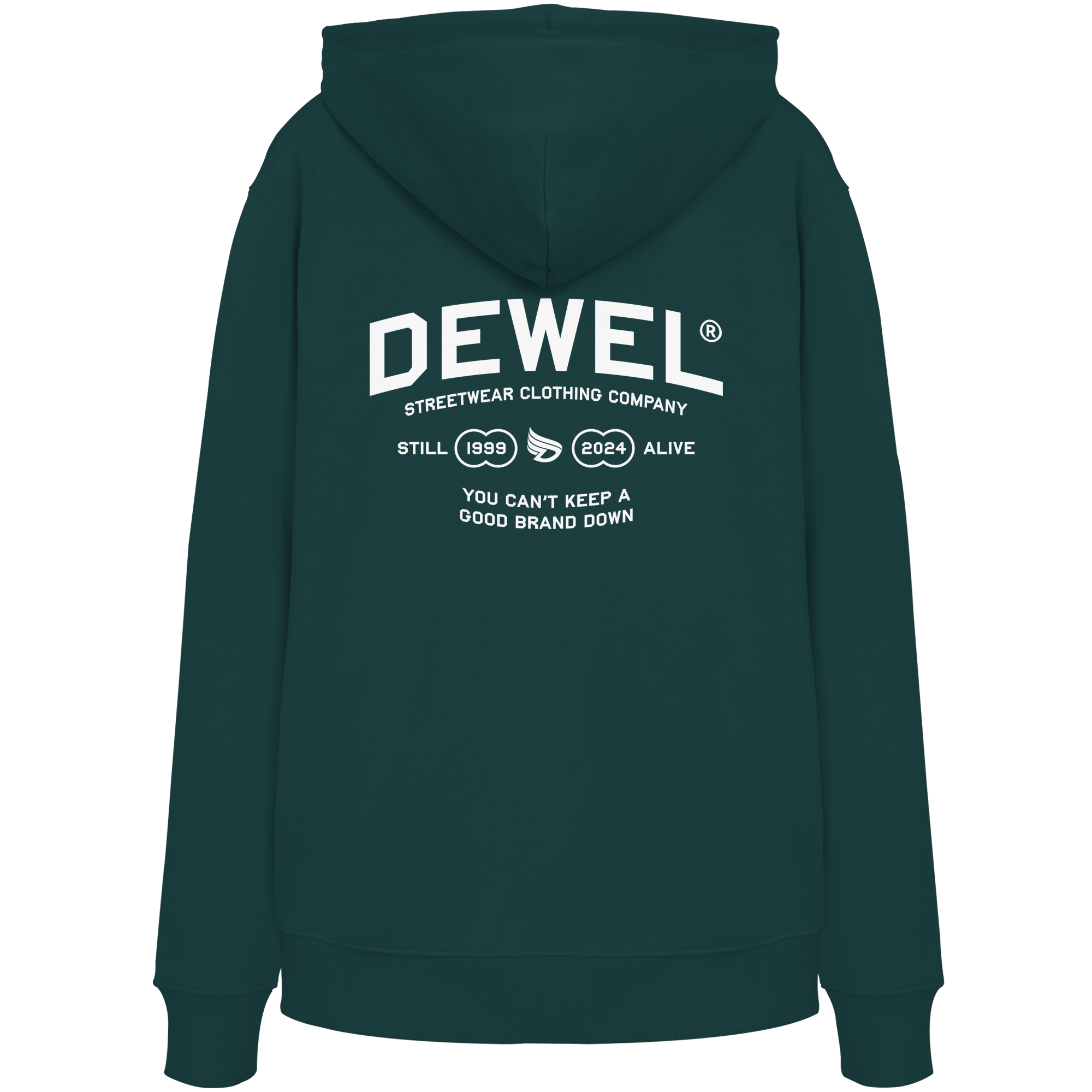 dwl. TM (white) - Organic Hoodie