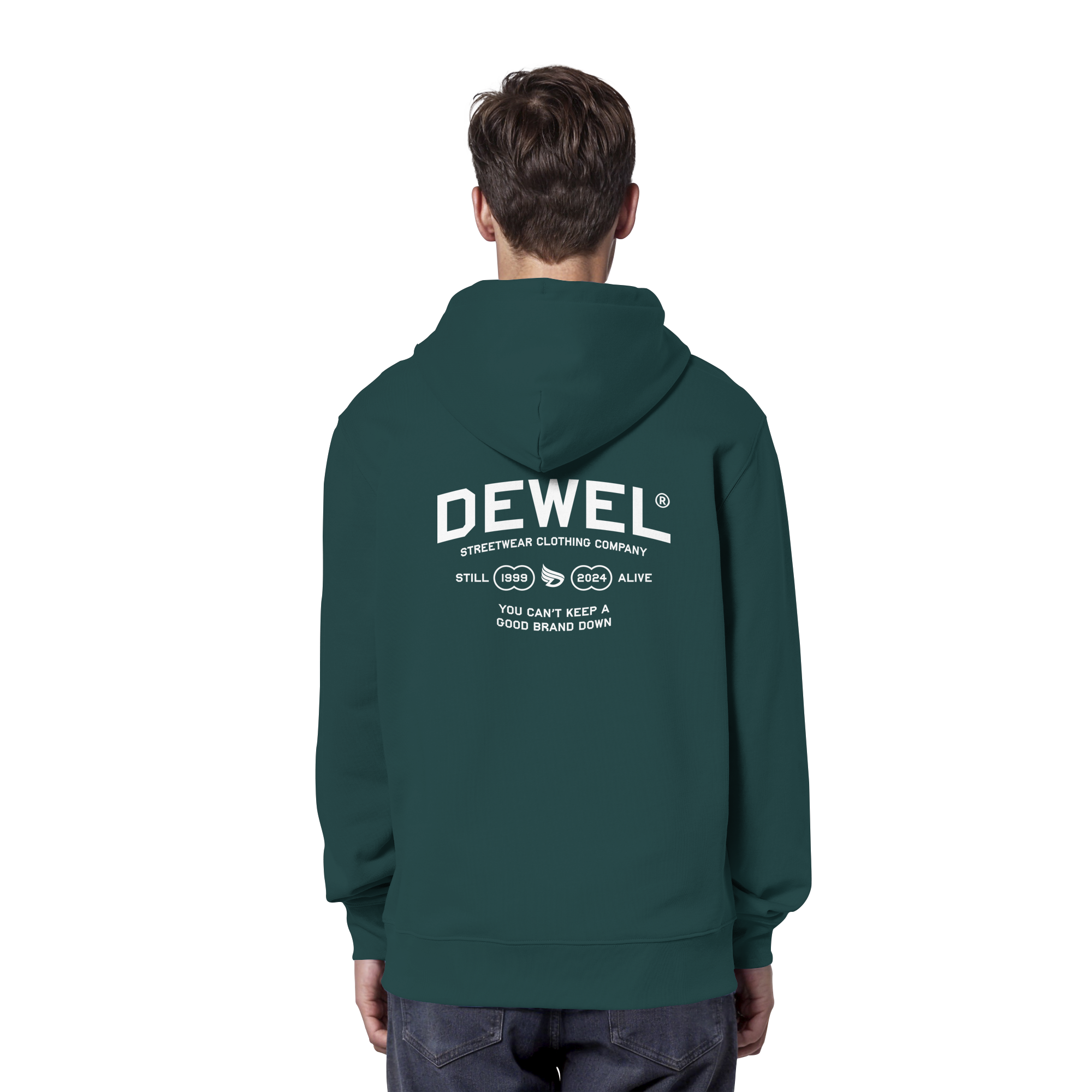 dwl. TM (white) - Organic Hoodie