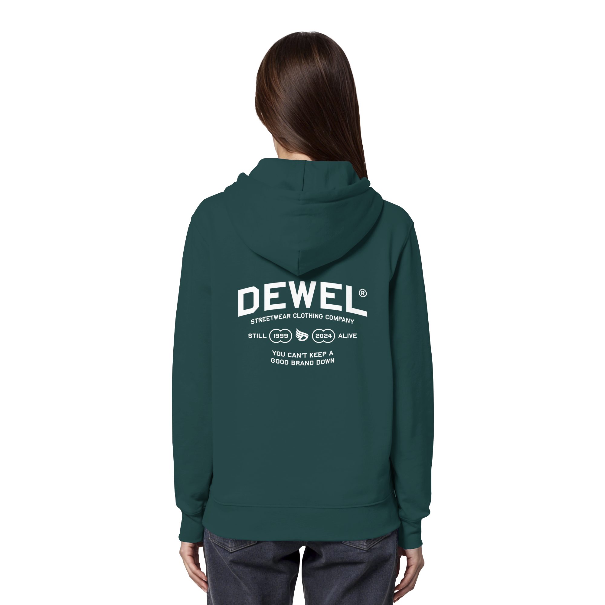 dwl. TM (white) - Organic Hoodie