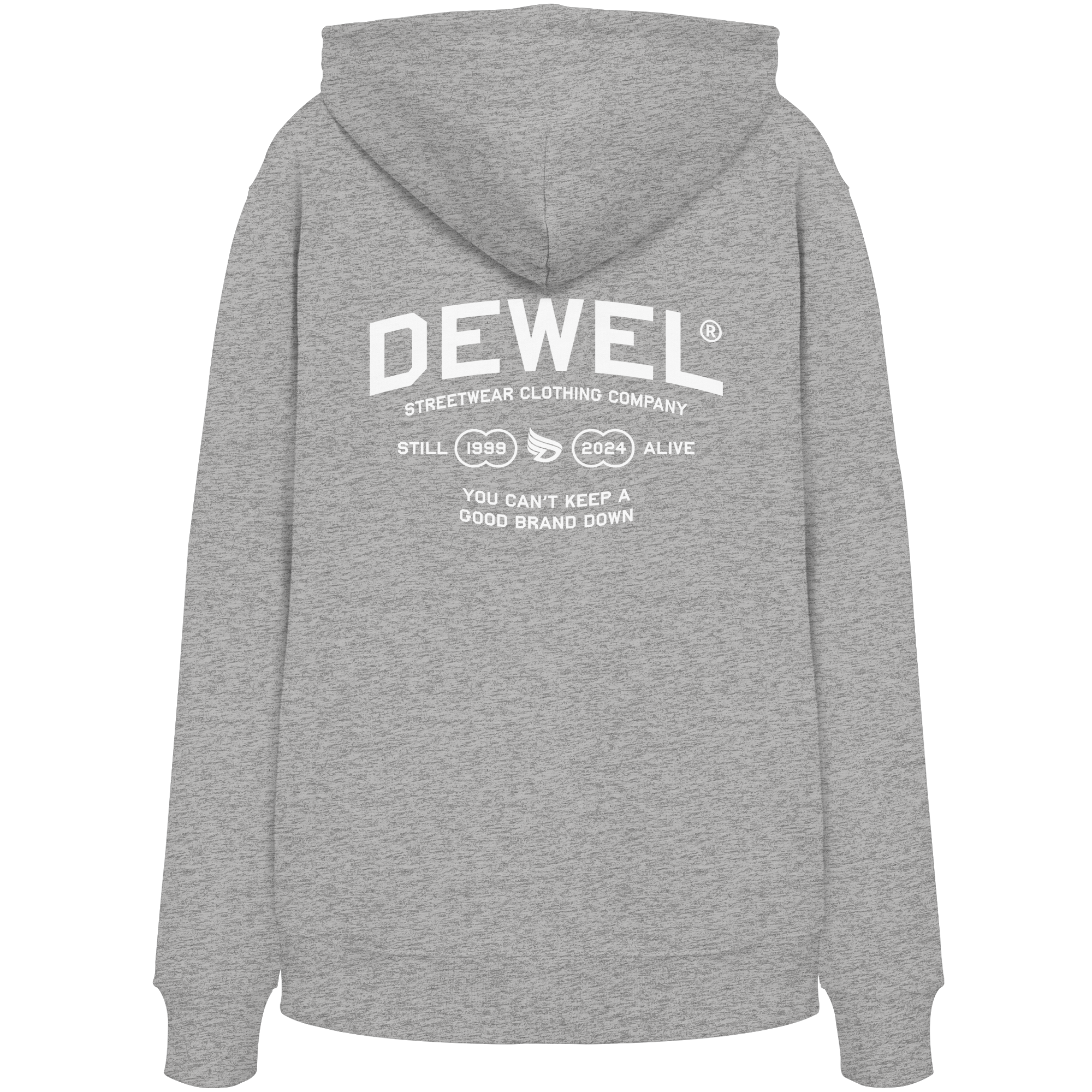 dwl. TM (white) - Organic Hoodie