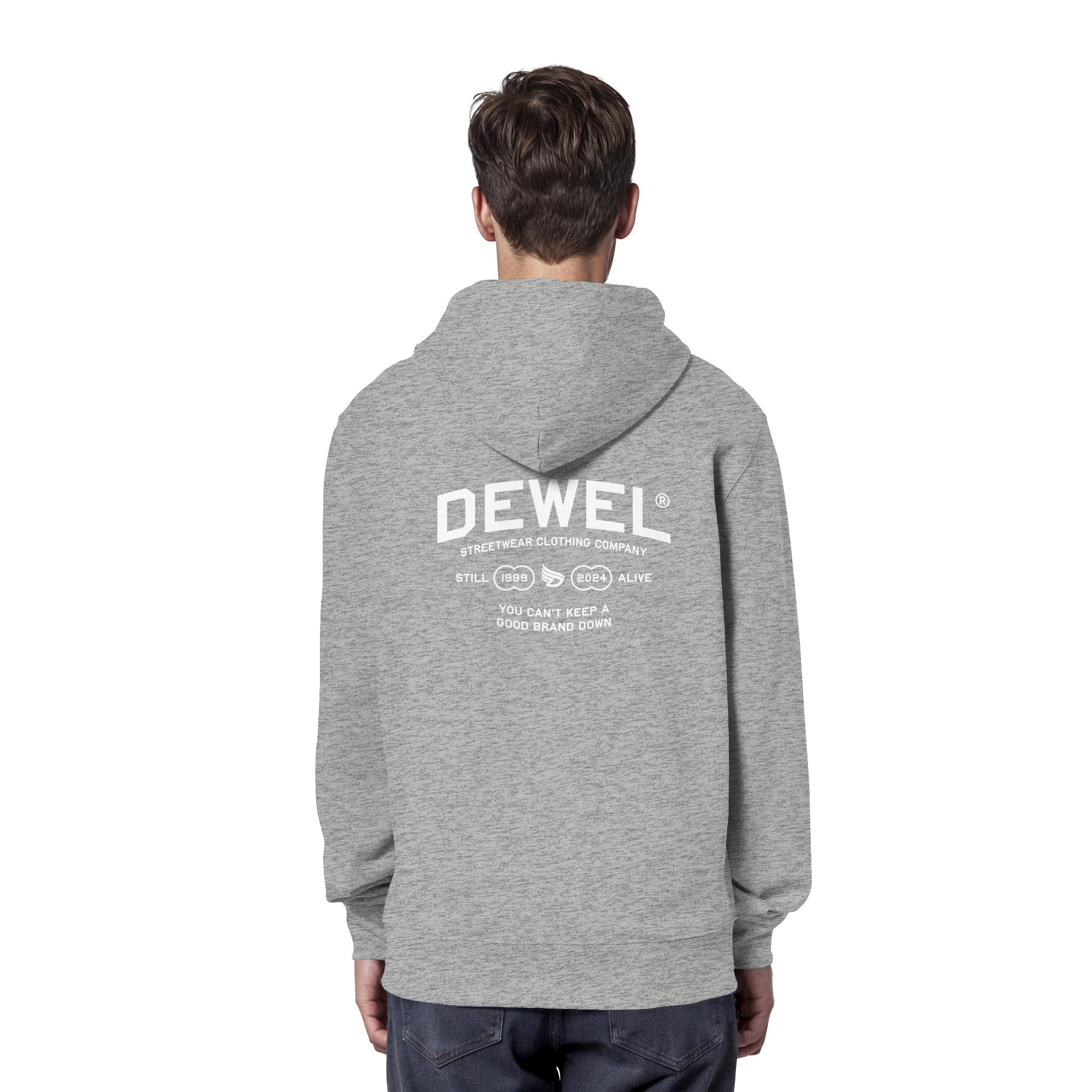 dwl. TM (white) - Organic Hoodie