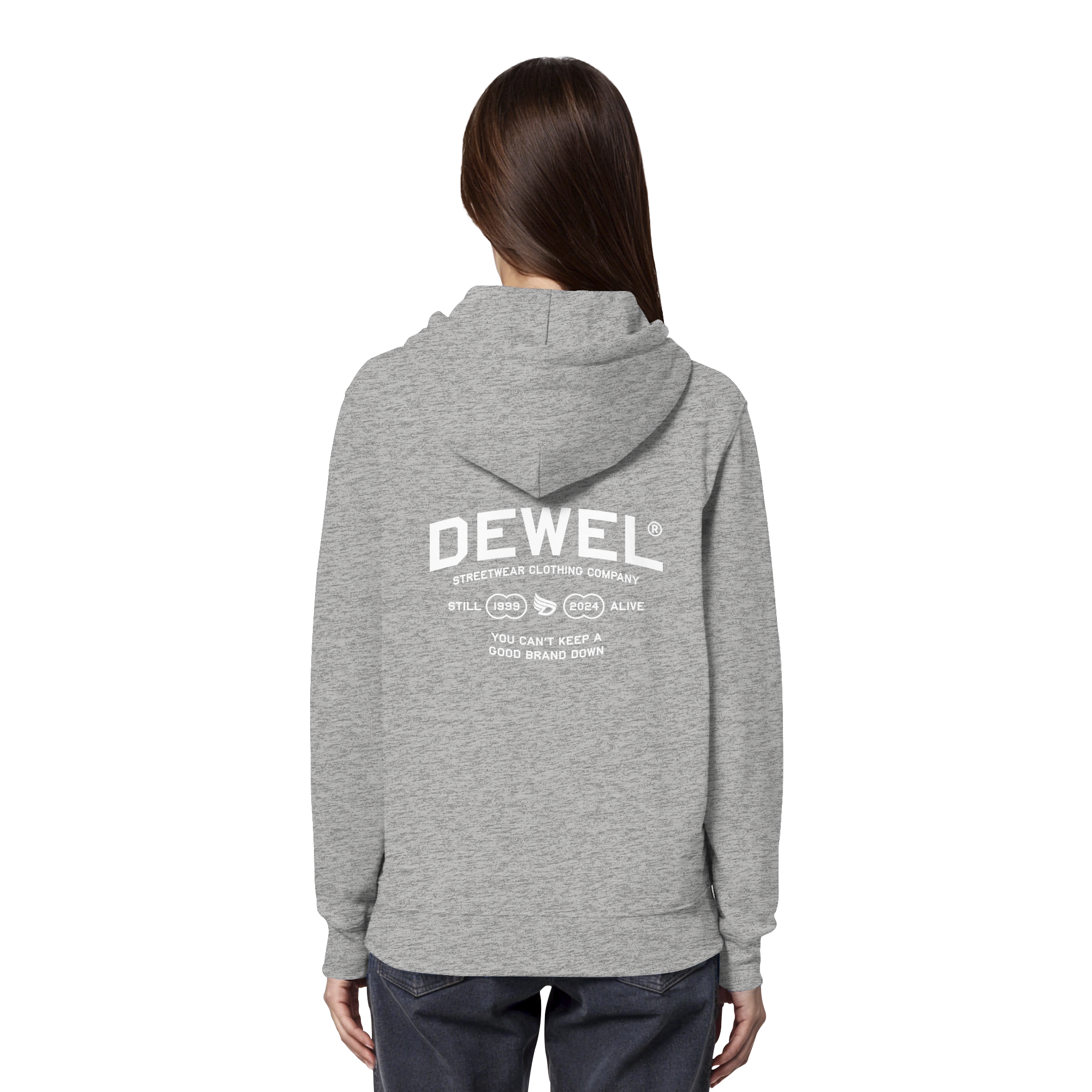 dwl. TM (white) - Organic Hoodie