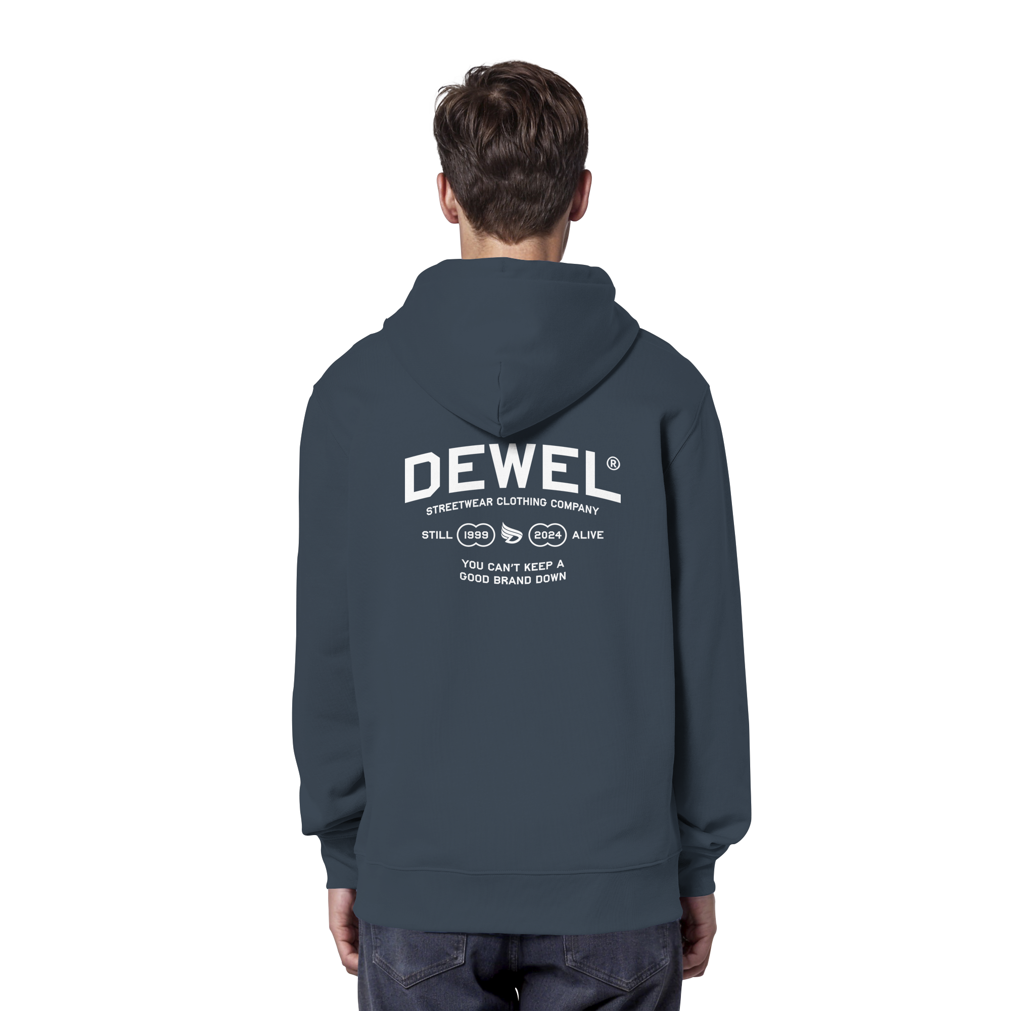 dwl. TM (white) - Organic Hoodie