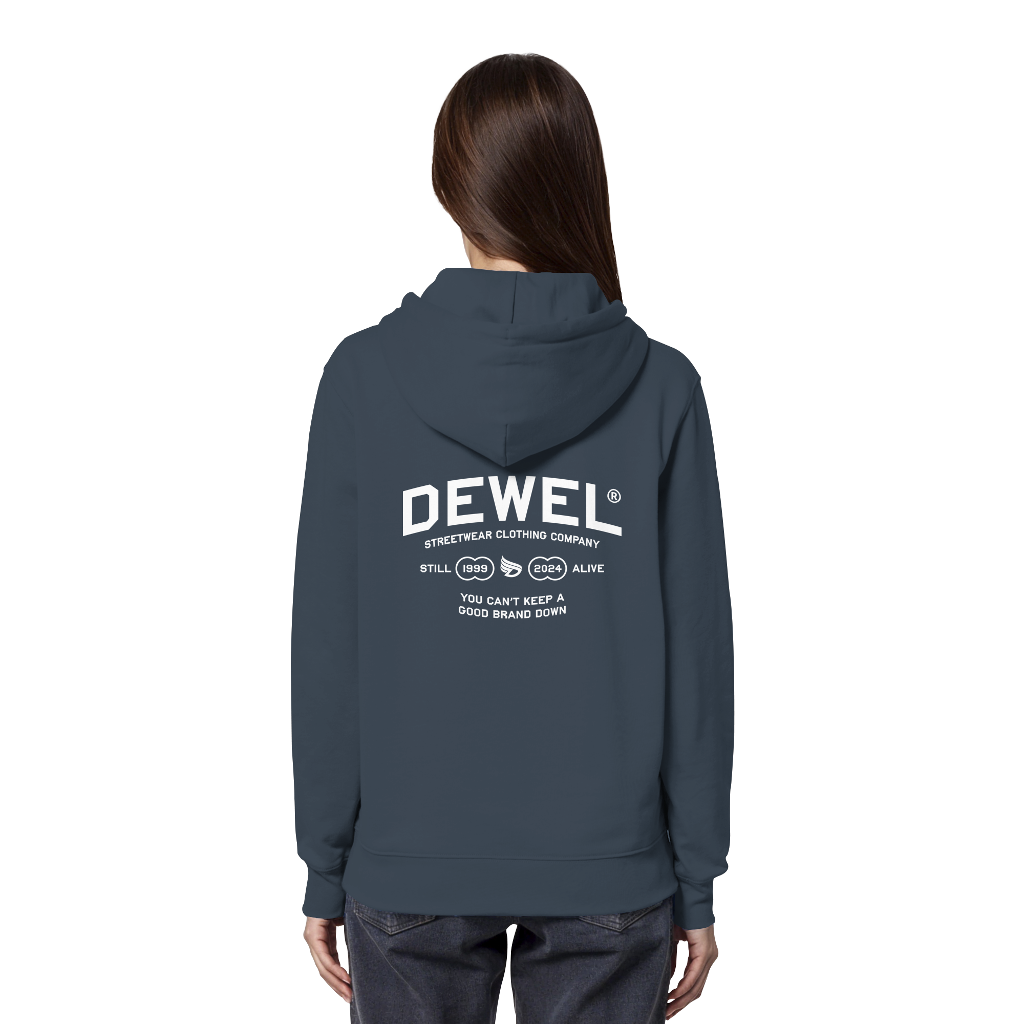 dwl. TM (white) - Organic Hoodie