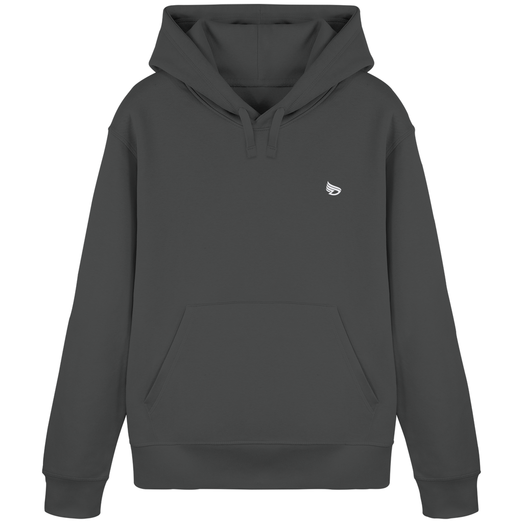 dwl. Stick-Logo classic (wh) - Organic Basic Hoodie
