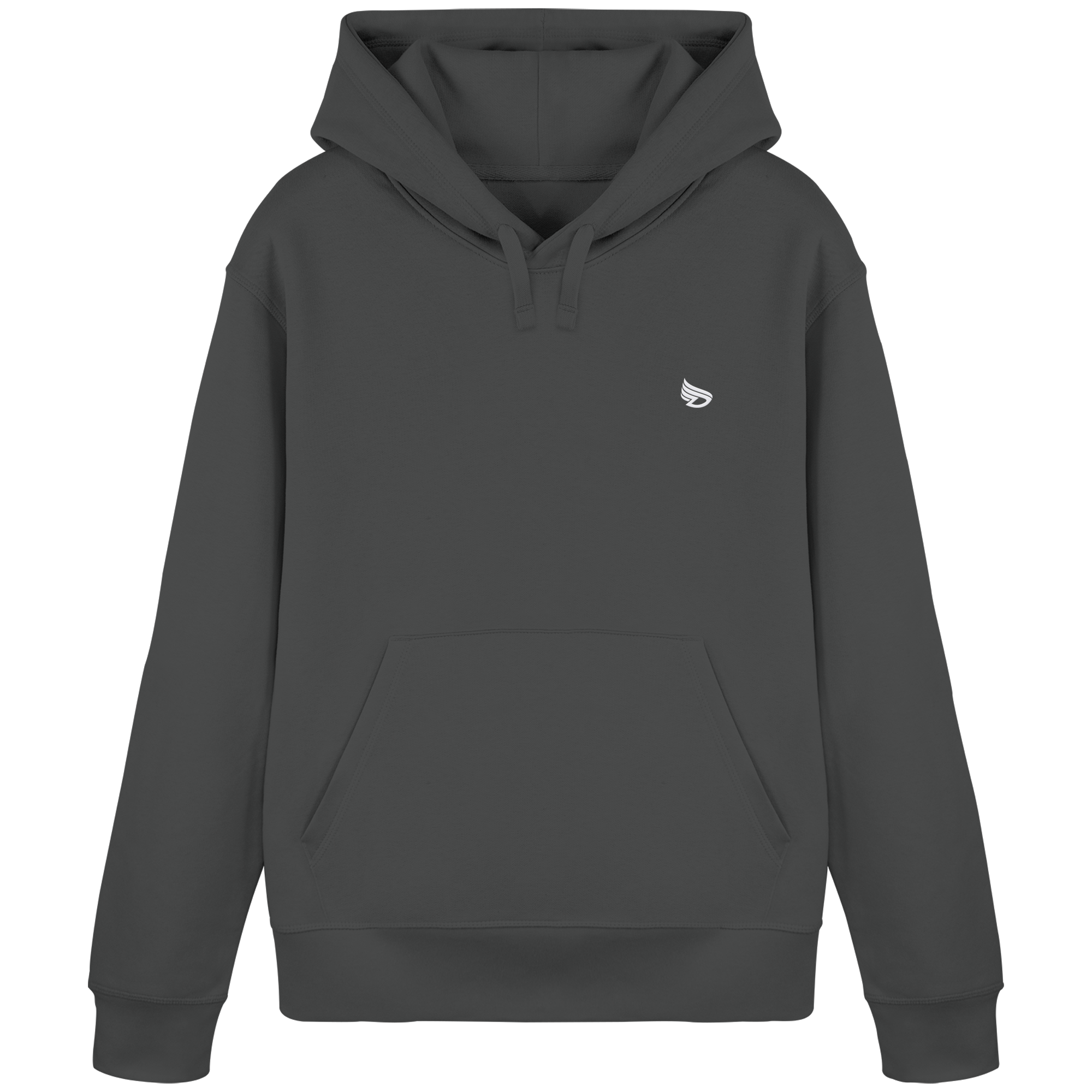 dwl. Stick-Logo classic (wh) - Organic Basic Hoodie