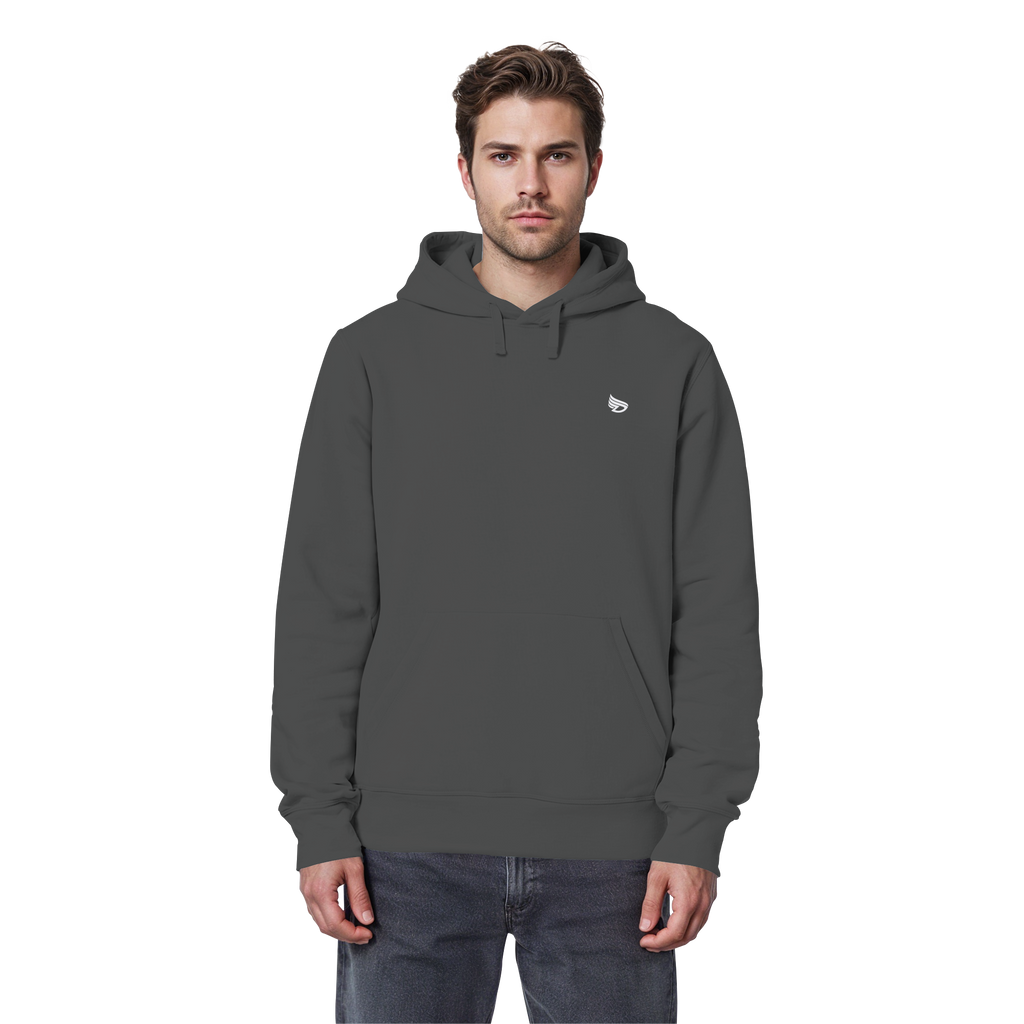 dwl. Stick-Logo classic (wh) - Organic Basic Hoodie