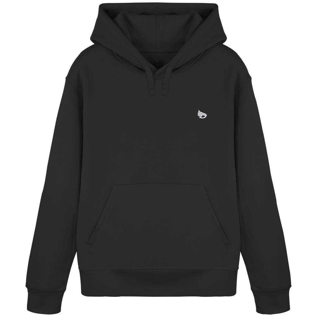 dwl. Stick-Logo classic (wh) - Organic Basic Hoodie