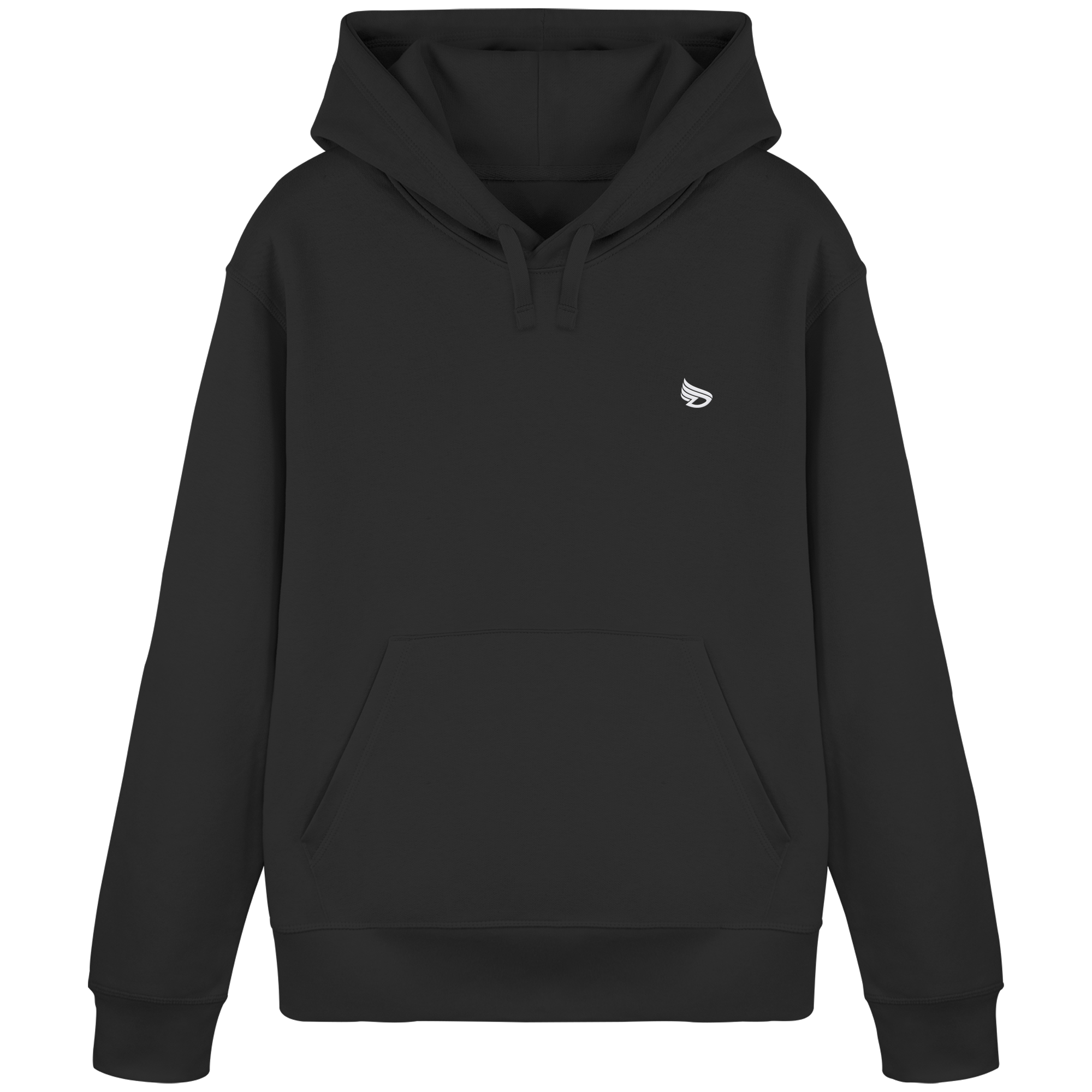 dwl. Stick-Logo classic (wh) - Organic Basic Hoodie