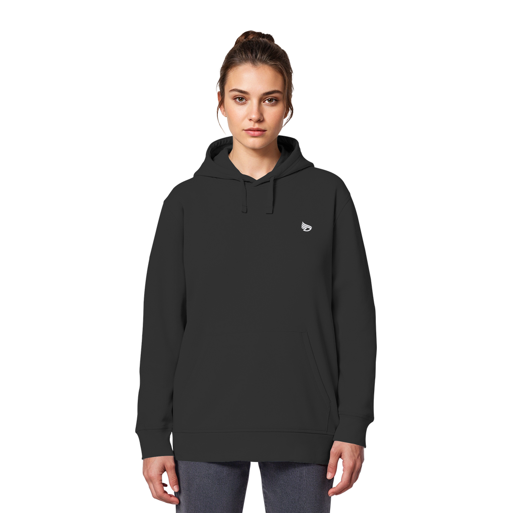dwl. Stick-Logo classic (wh) - Organic Basic Hoodie