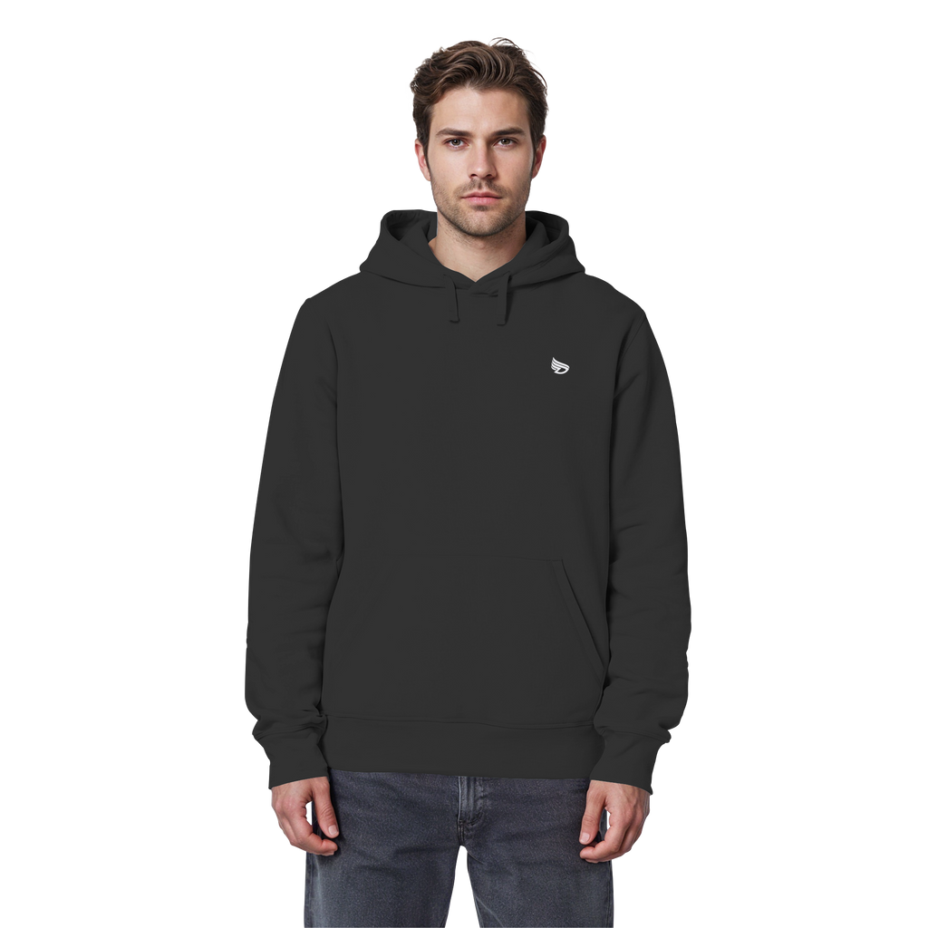 dwl. Stick-Logo classic (wh) - Organic Basic Hoodie
