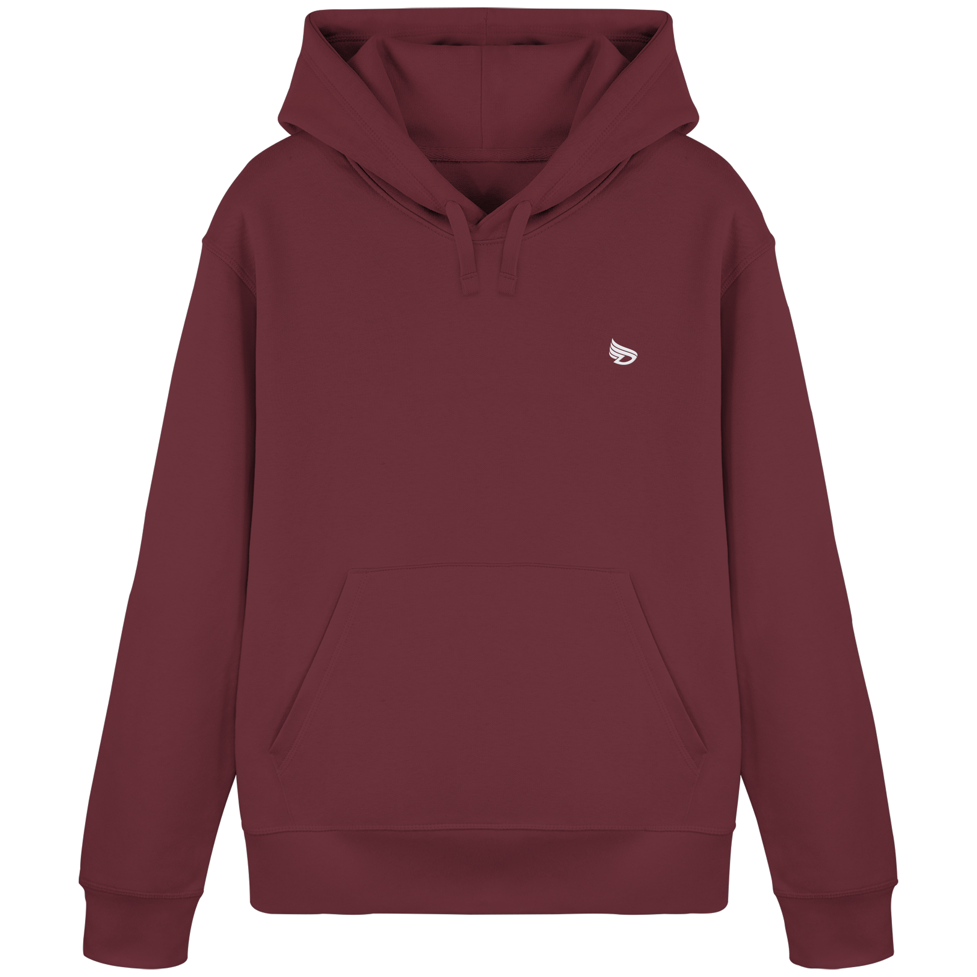 dwl. Stick-Logo classic (wh) - Organic Basic Hoodie