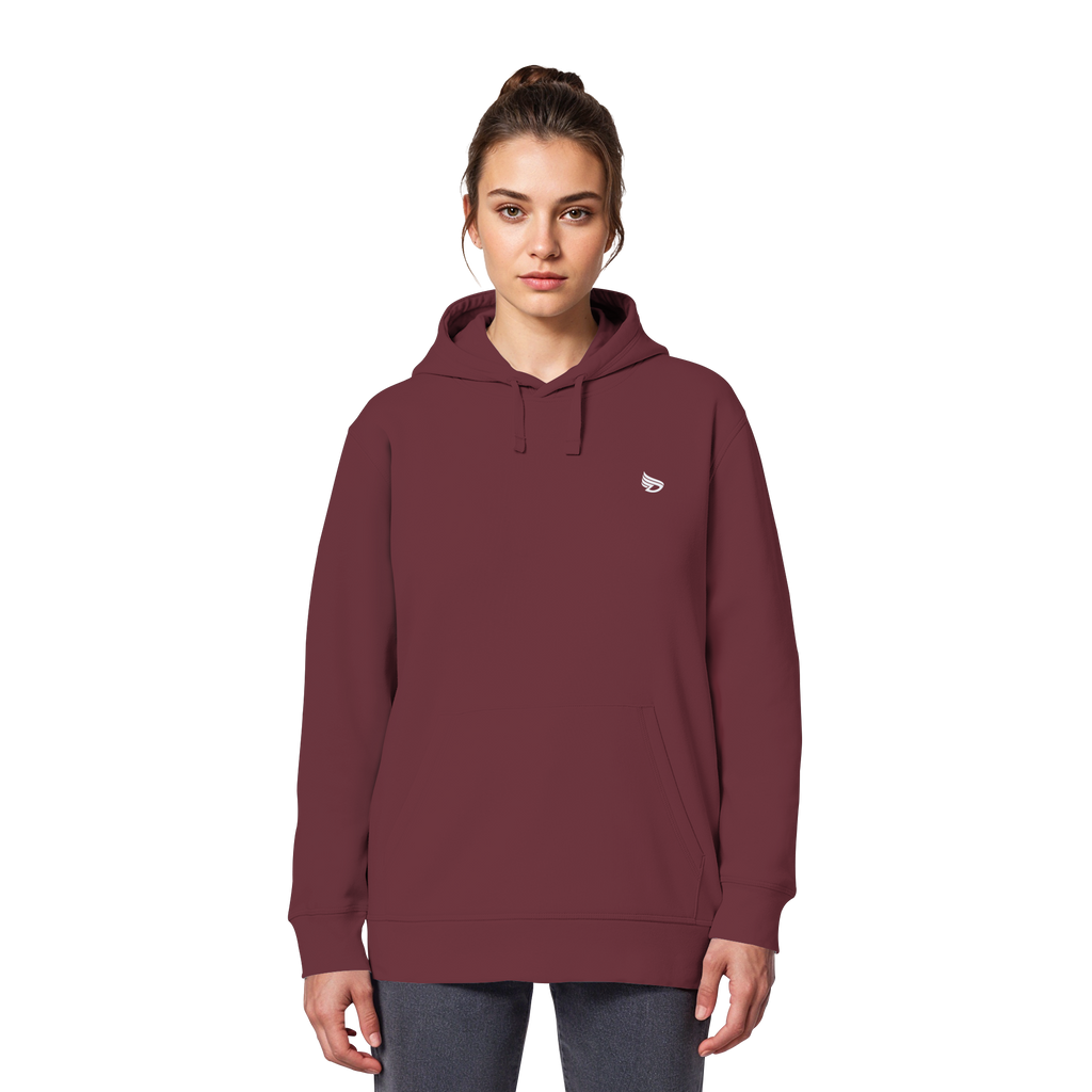 dwl. Stick-Logo classic (wh) - Organic Basic Hoodie