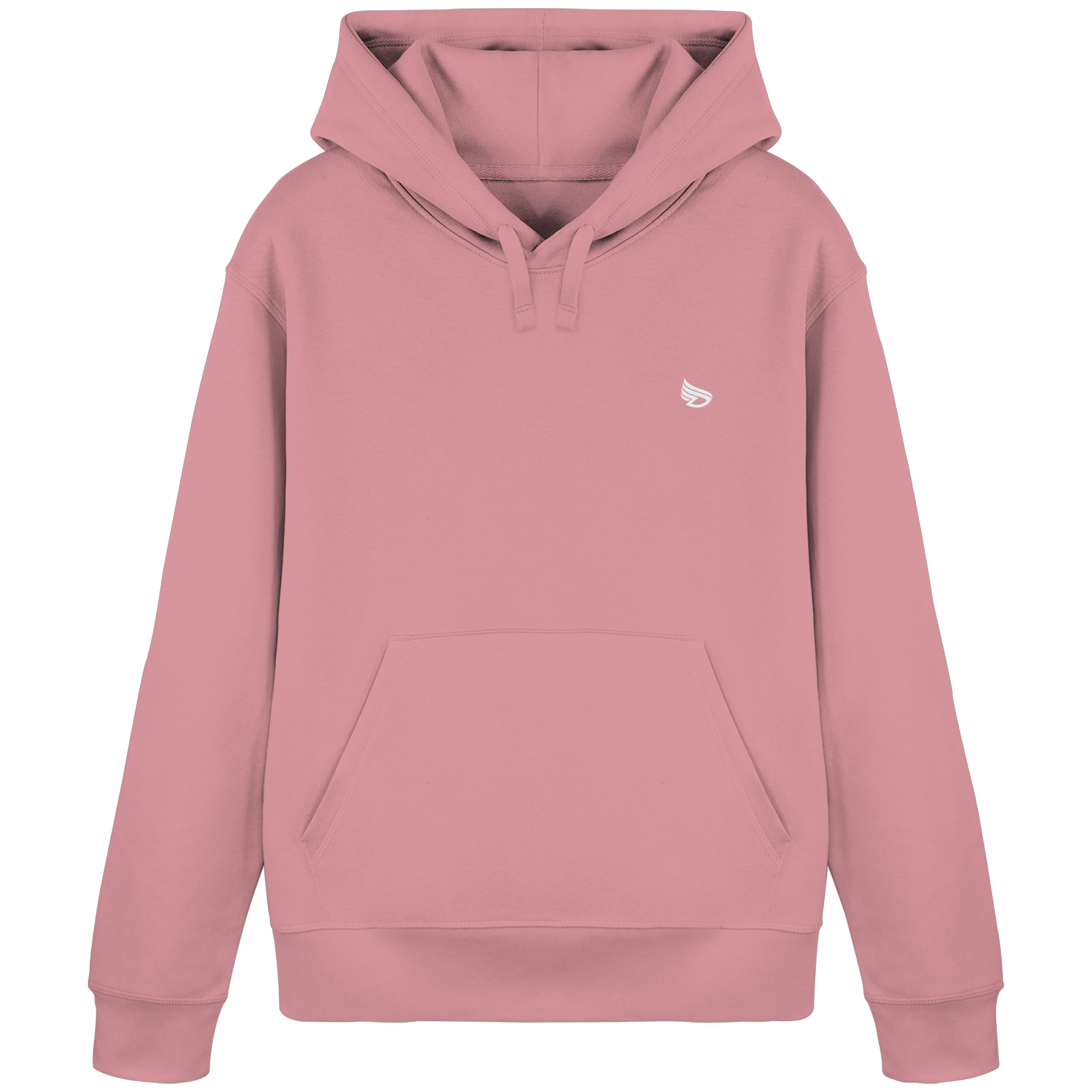 dwl. Stick-Logo classic (wh) - Organic Basic Hoodie
