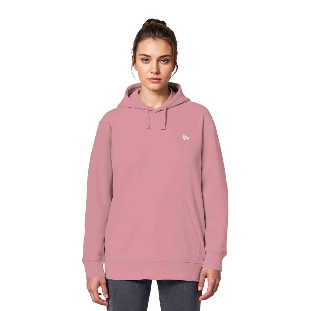 dwl. Stick-Logo classic (wh) - Organic Basic Hoodie