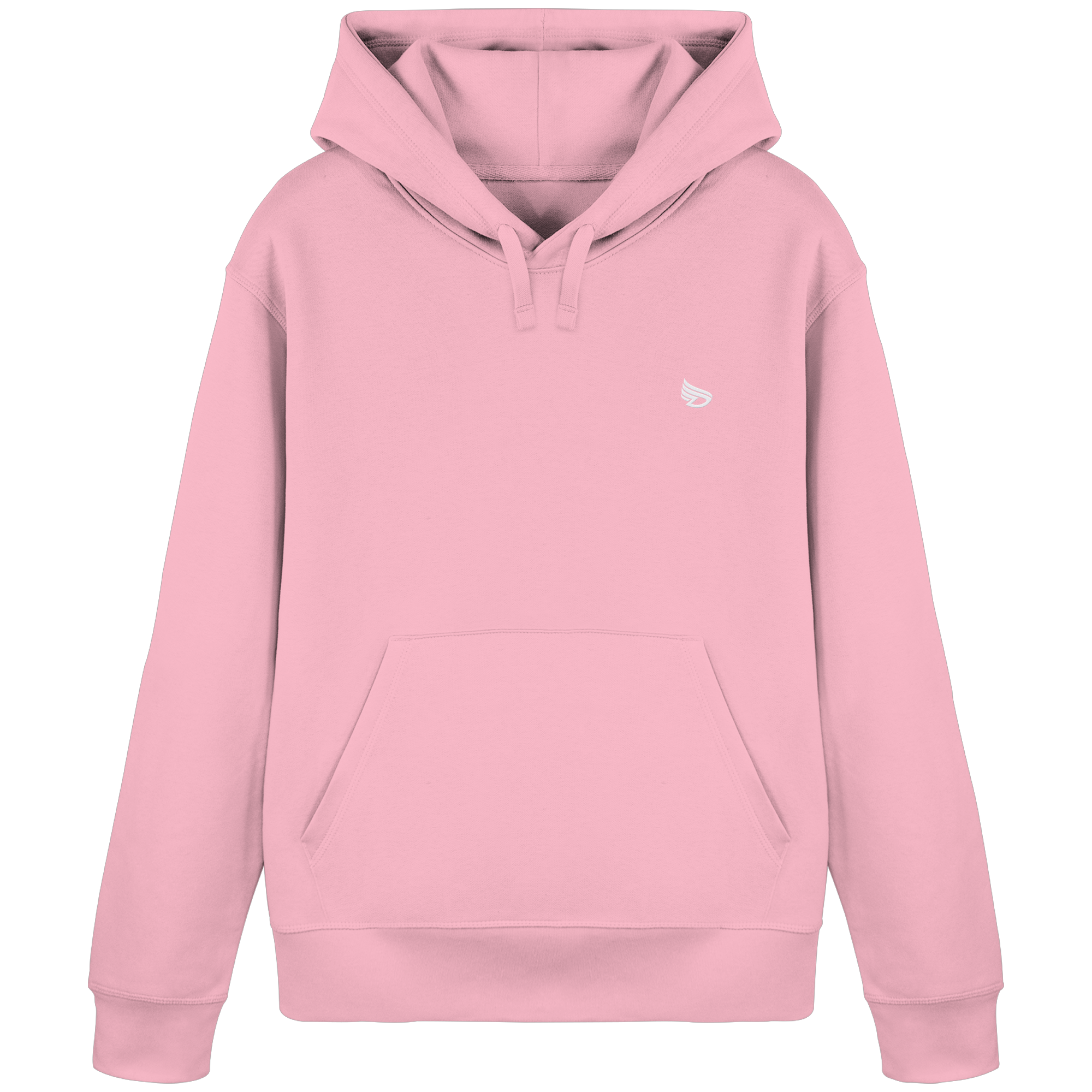 dwl. Stick-Logo classic (wh) - Organic Basic Hoodie