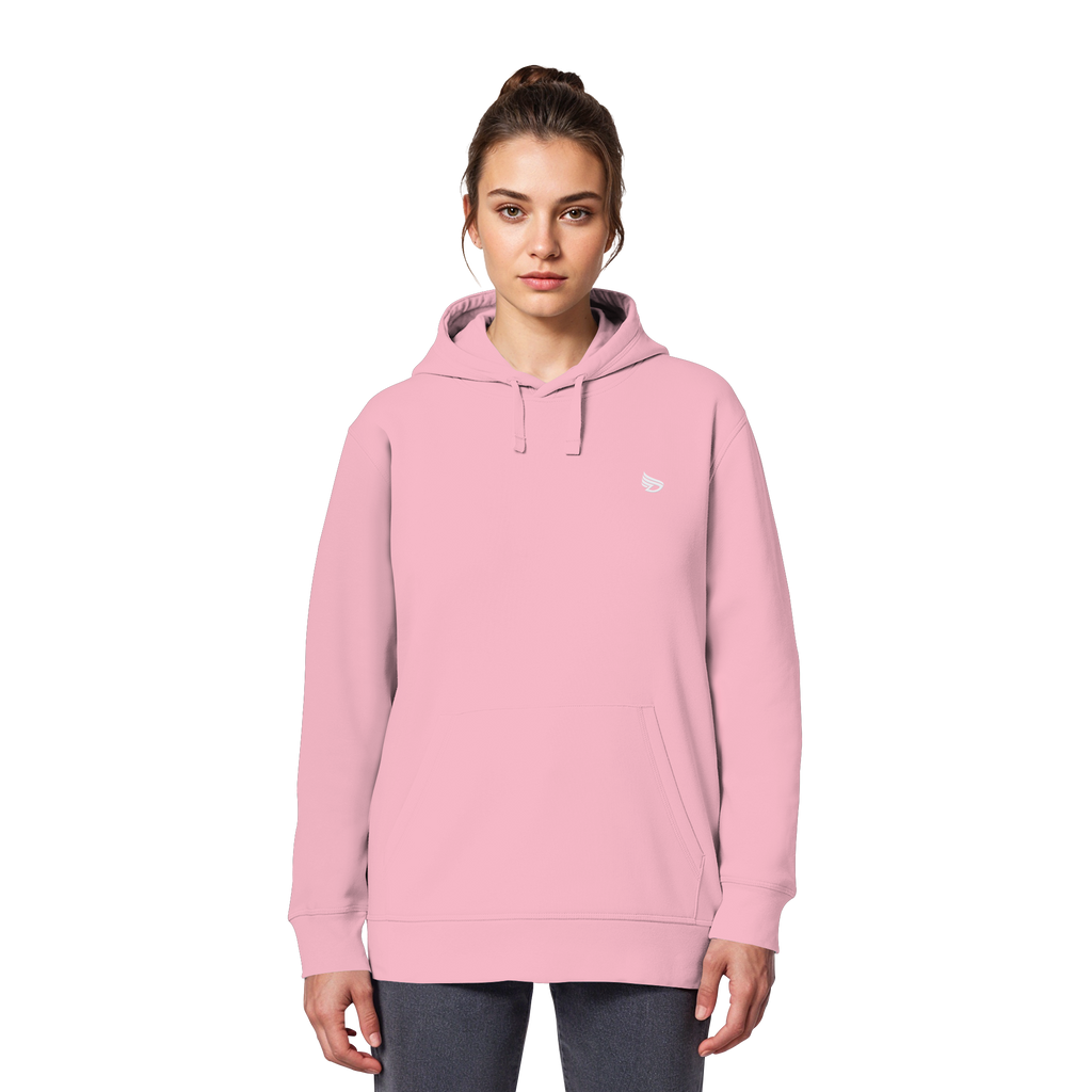 dwl. Stick-Logo classic (wh) - Organic Basic Hoodie