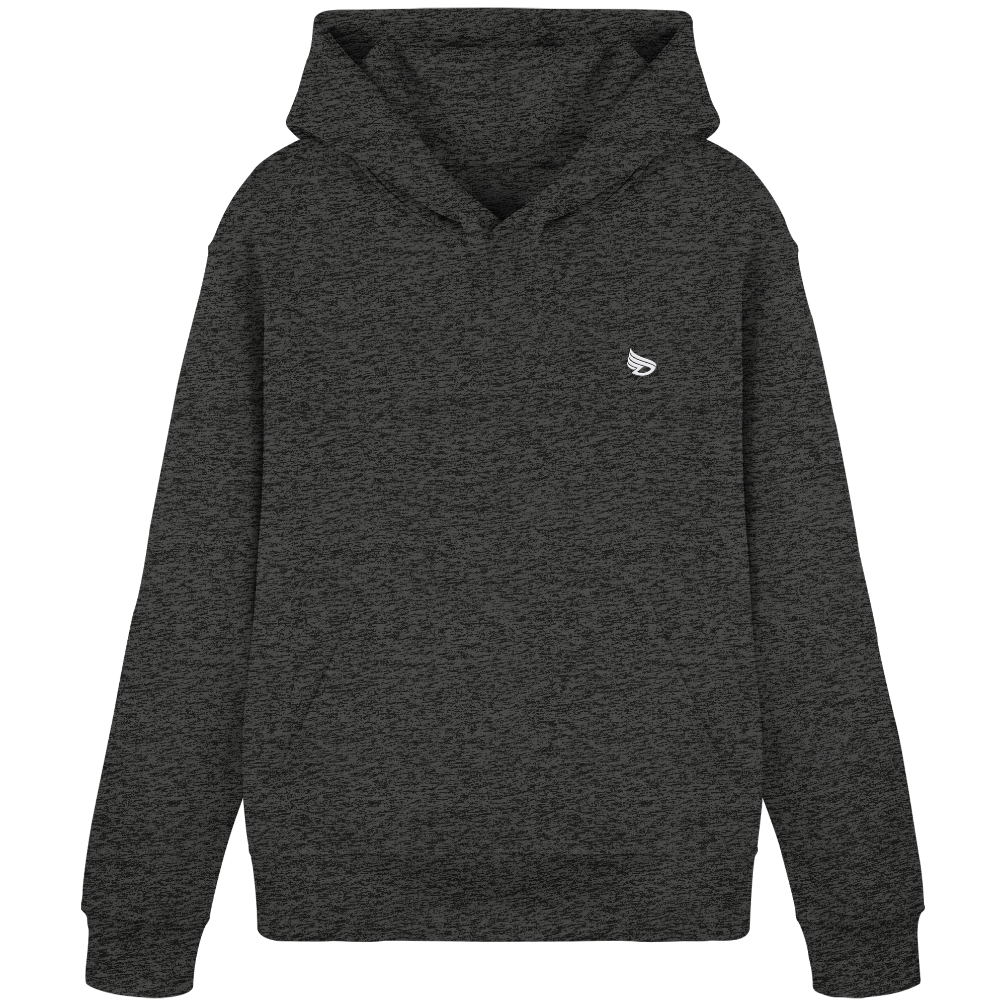 dwl. Stick-Logo classic (wh) - Organic Basic Hoodie