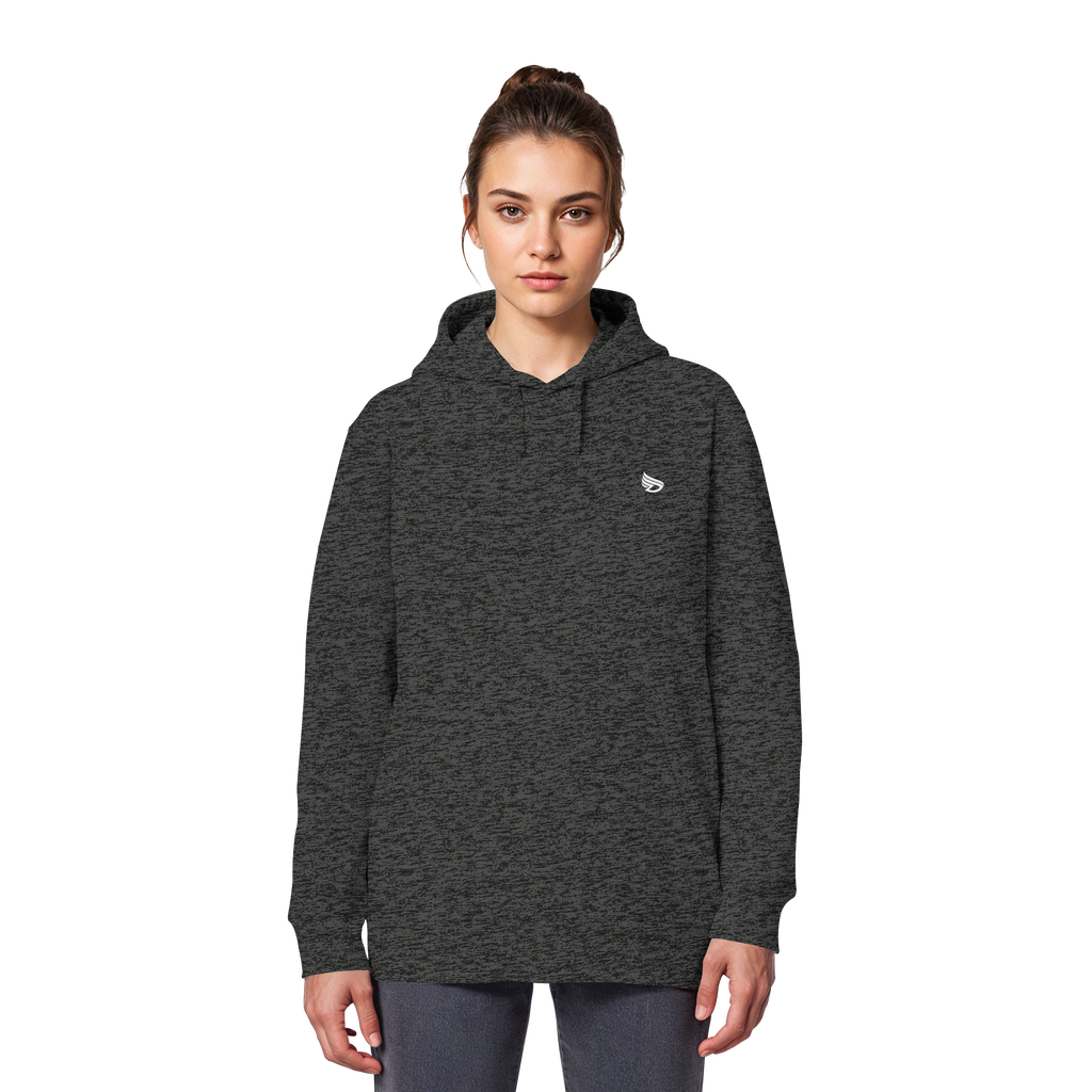 dwl. Stick-Logo classic (wh) - Organic Basic Hoodie