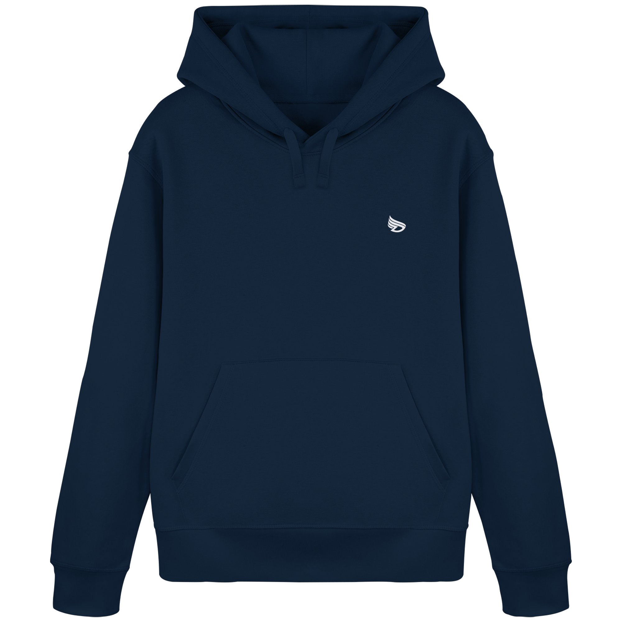 dwl. Stick-Logo classic (wh) - Organic Basic Hoodie