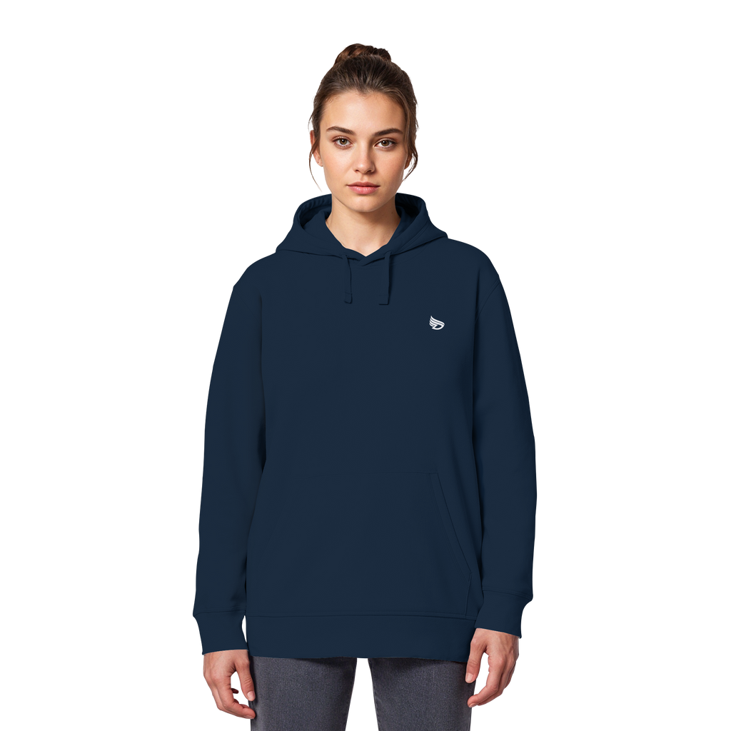 dwl. Stick-Logo classic (wh) - Organic Basic Hoodie