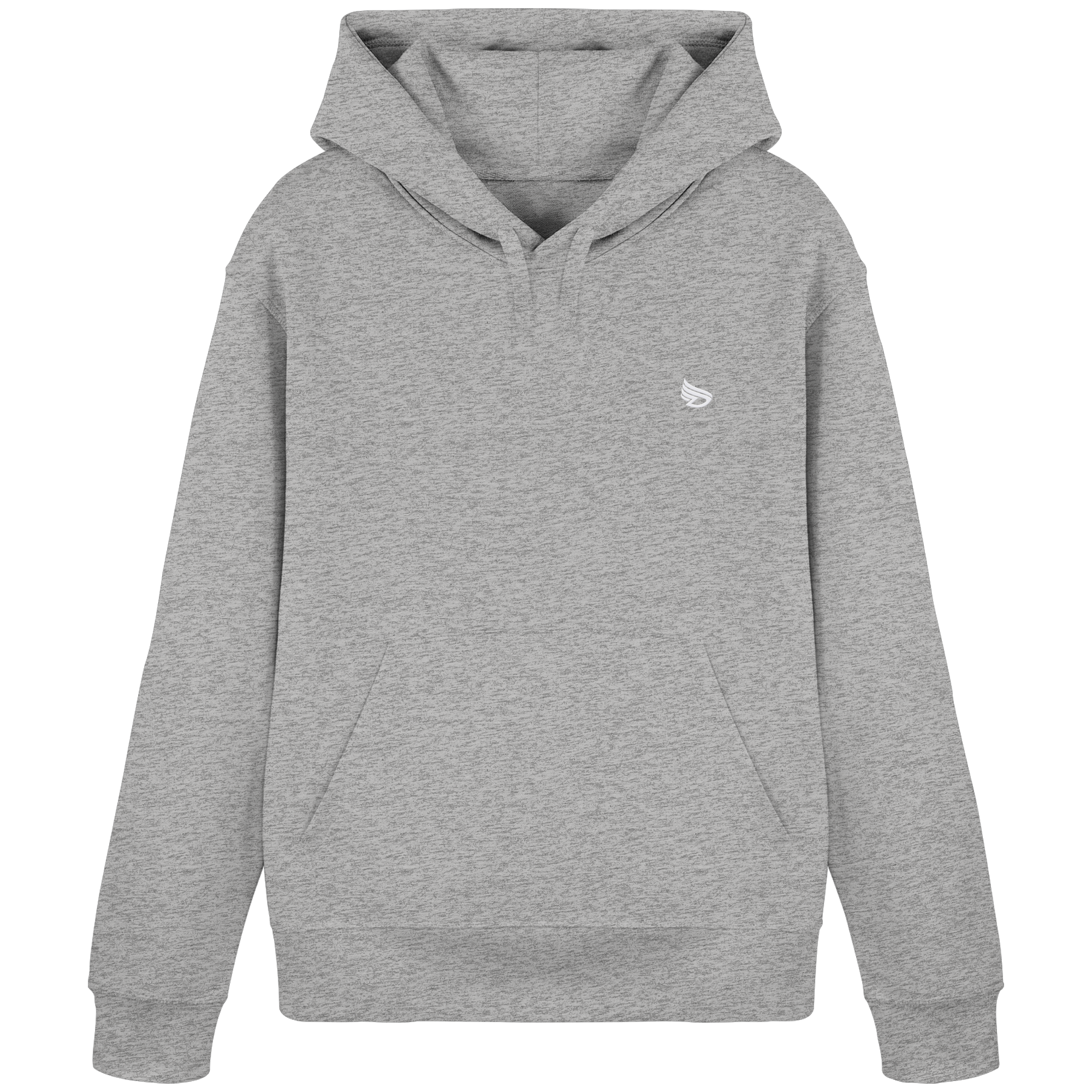 dwl. Stick-Logo classic (wh) - Organic Basic Hoodie