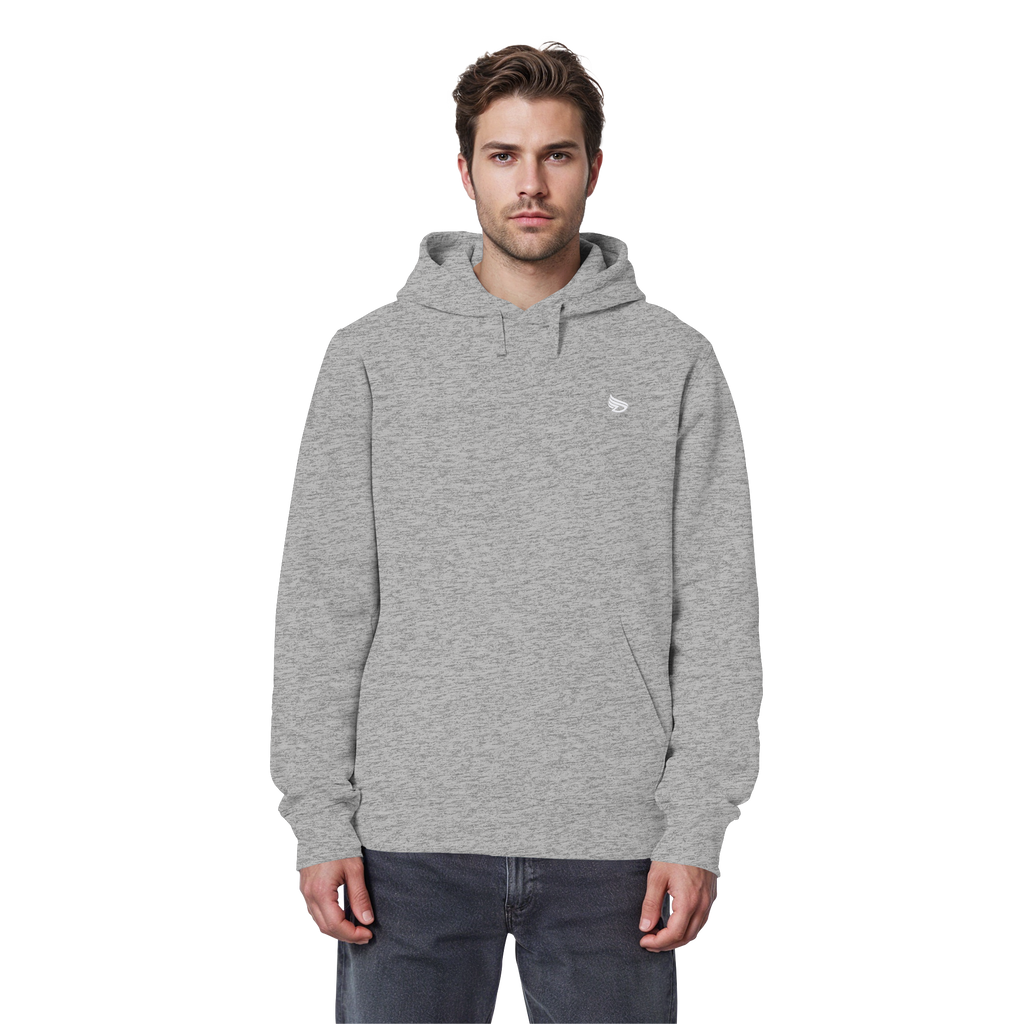 dwl. Stick-Logo classic (wh) - Organic Basic Hoodie