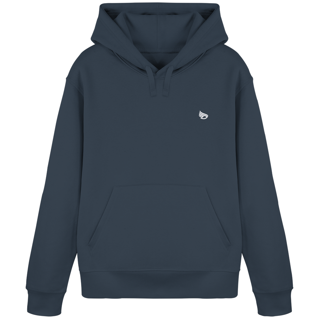dwl. Stick-Logo classic (wh) - Organic Basic Hoodie