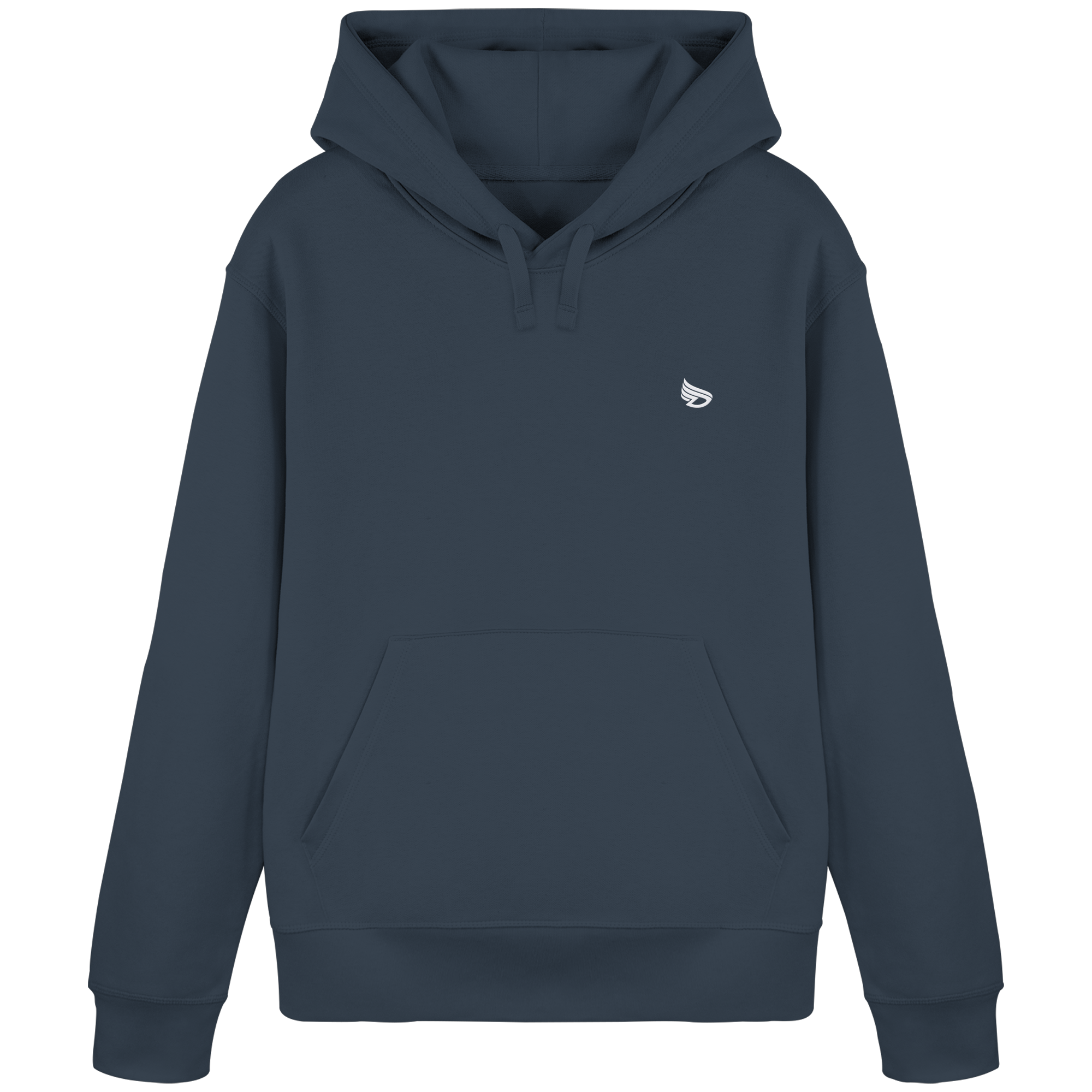 dwl. Stick-Logo classic (wh) - Organic Basic Hoodie