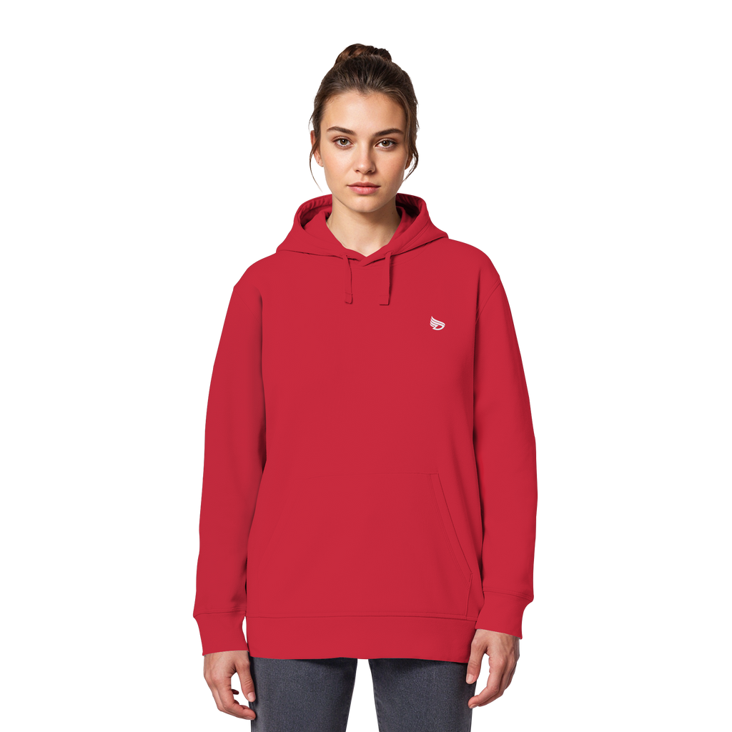 dwl. Stick-Logo classic (wh) - Organic Basic Hoodie