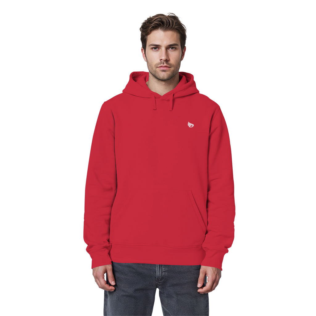 dwl. Stick-Logo classic (wh) - Organic Basic Hoodie