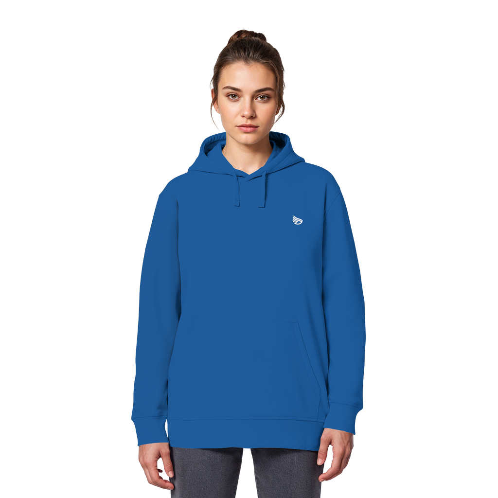 dwl. Stick-Logo classic (wh) - Organic Basic Hoodie