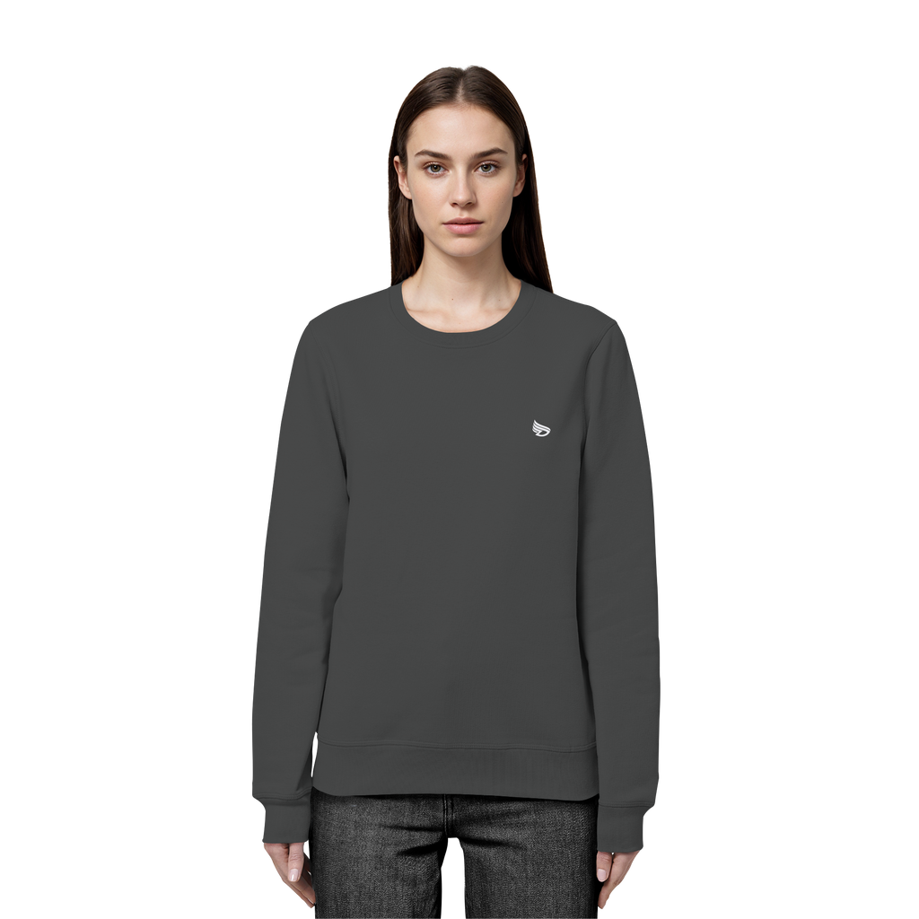 dwl. Stick-Logo classic (wh) - Organic Basic Unisex Sweatshirt