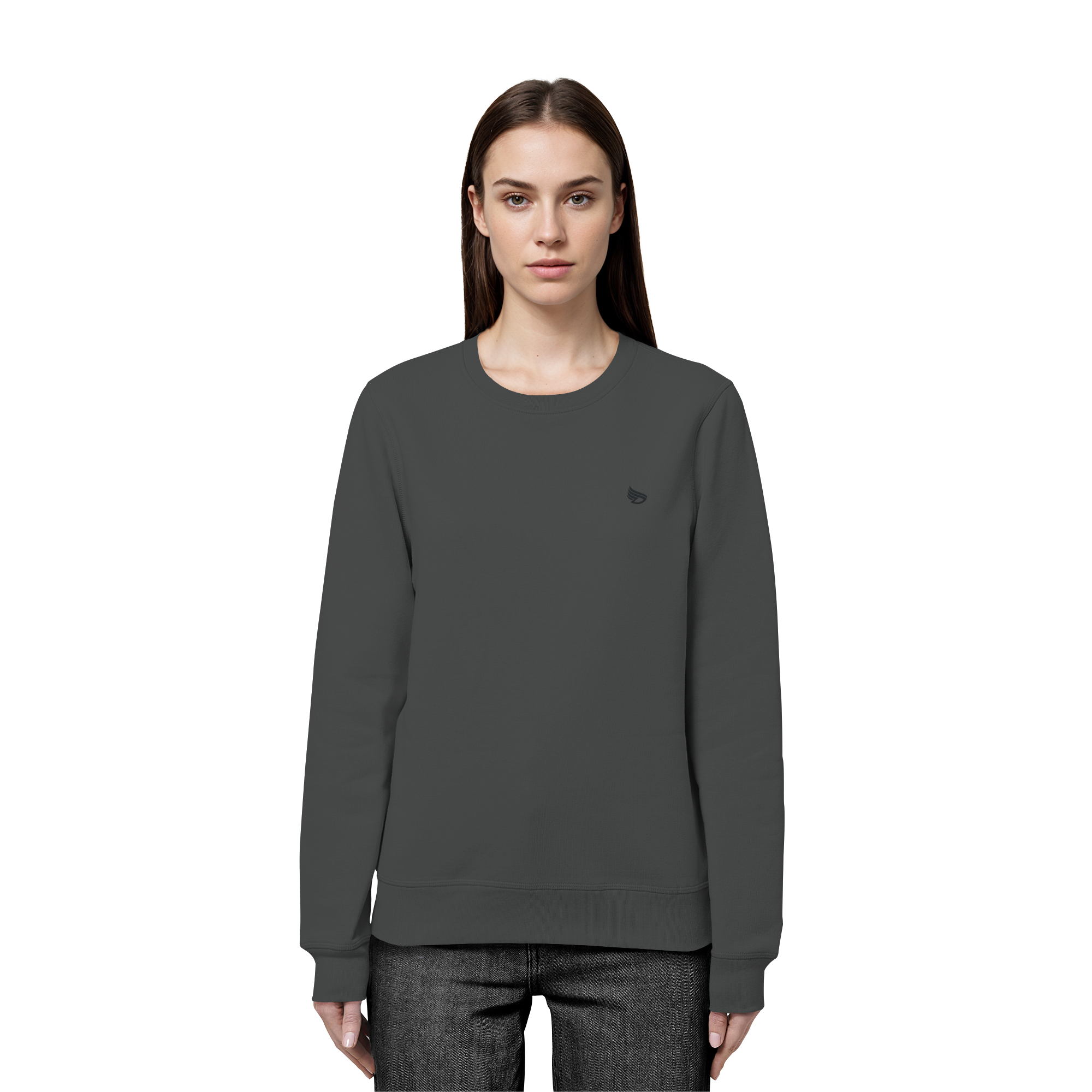 dwl. Stick-Logo Classic (b-to-b) - Organic Basic Unisex Sweatshirt