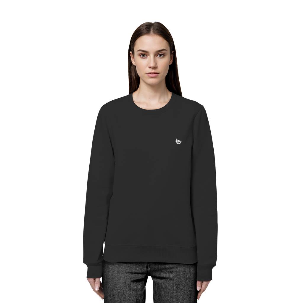 dwl. Stick-Logo classic (wh) - Organic Basic Unisex Sweatshirt