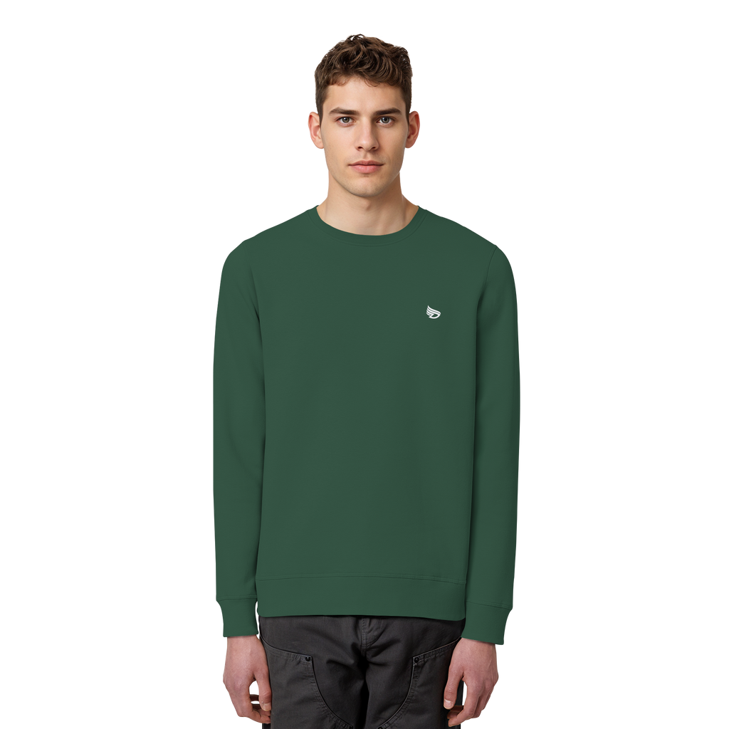 dwl. Stick-Logo classic (wh) - Organic Basic Unisex Sweatshirt