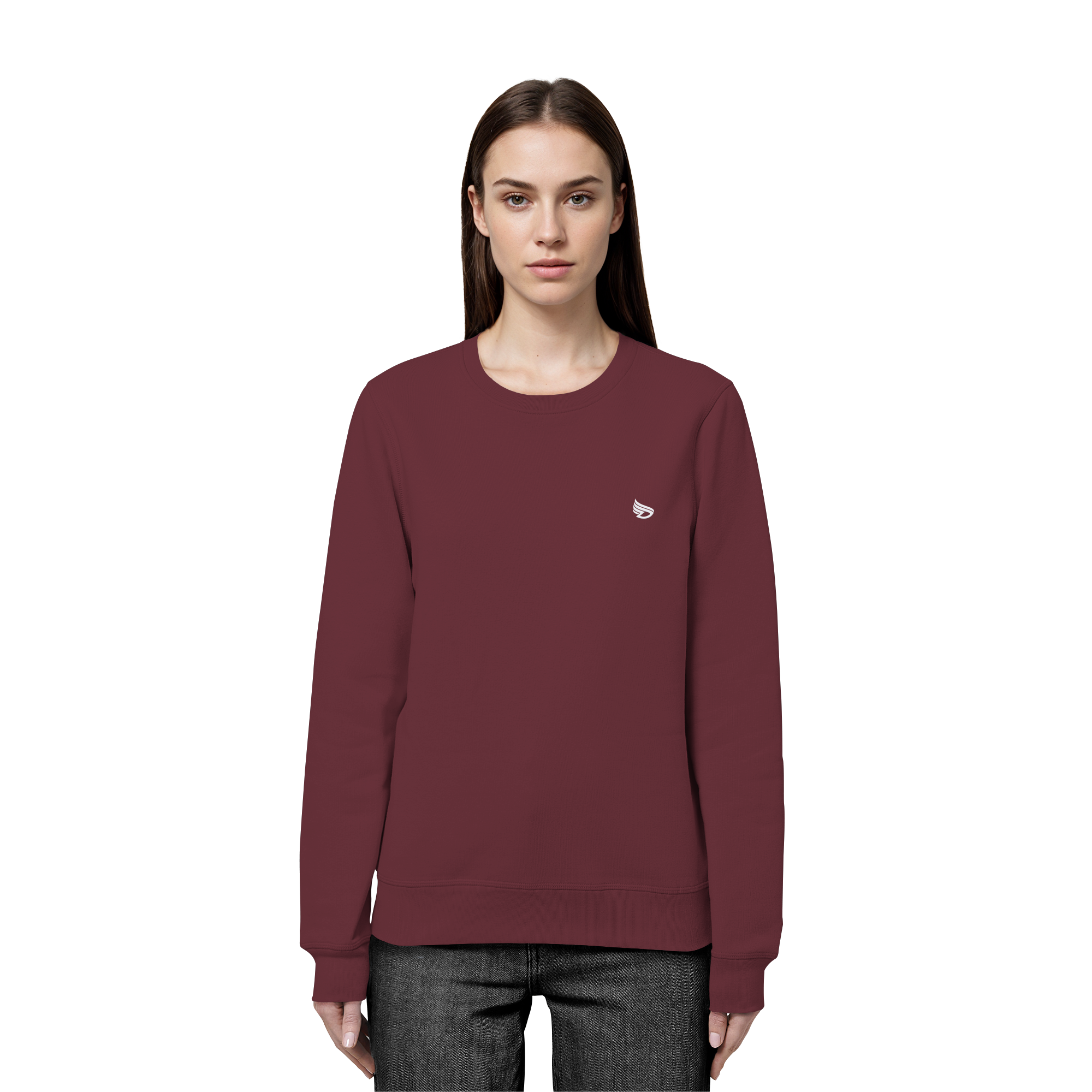 dwl. Stick-Logo classic (wh) - Organic Basic Unisex Sweatshirt